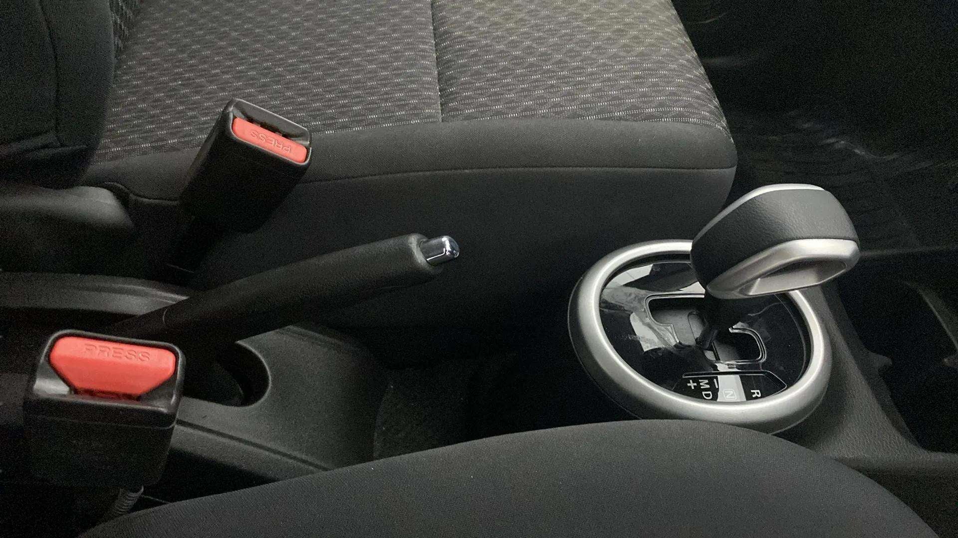 Gear selector and handbrake view of a Maruti Suzuki Celerio