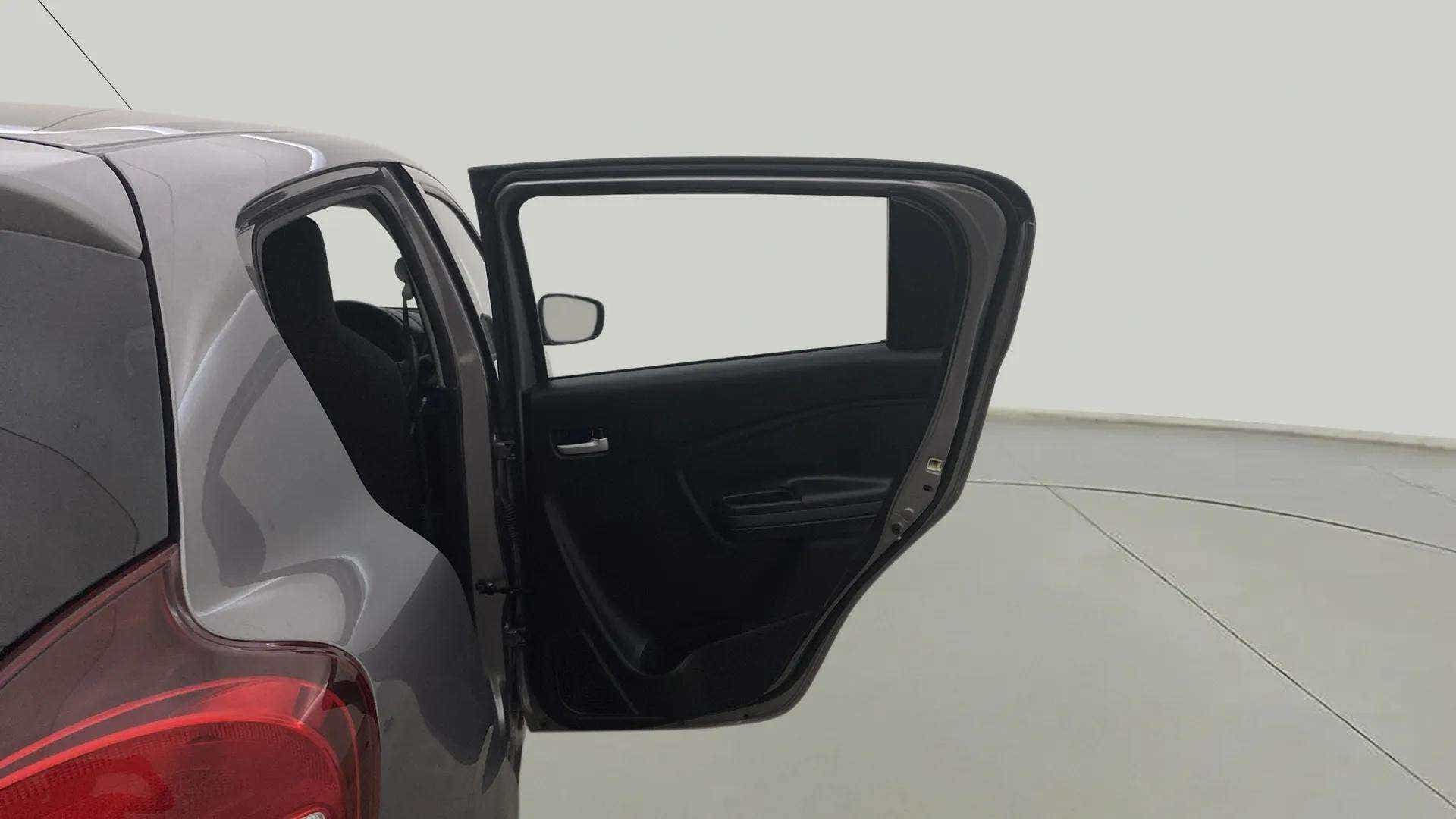 Rear left door open view of a Maruti Suzuki Celerio