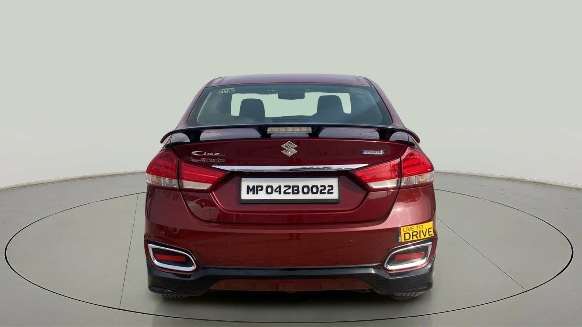 Rear view of a Maruti Suzuki Ciaz