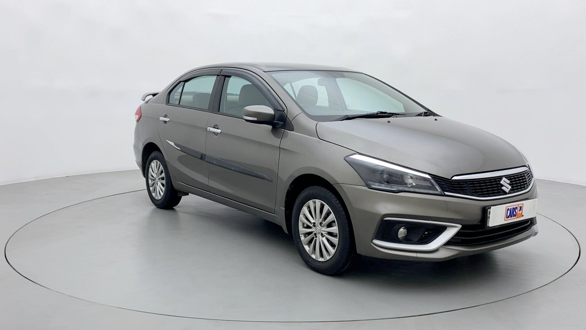 Front three-quarter view of a Maruti Suzuki Ciaz