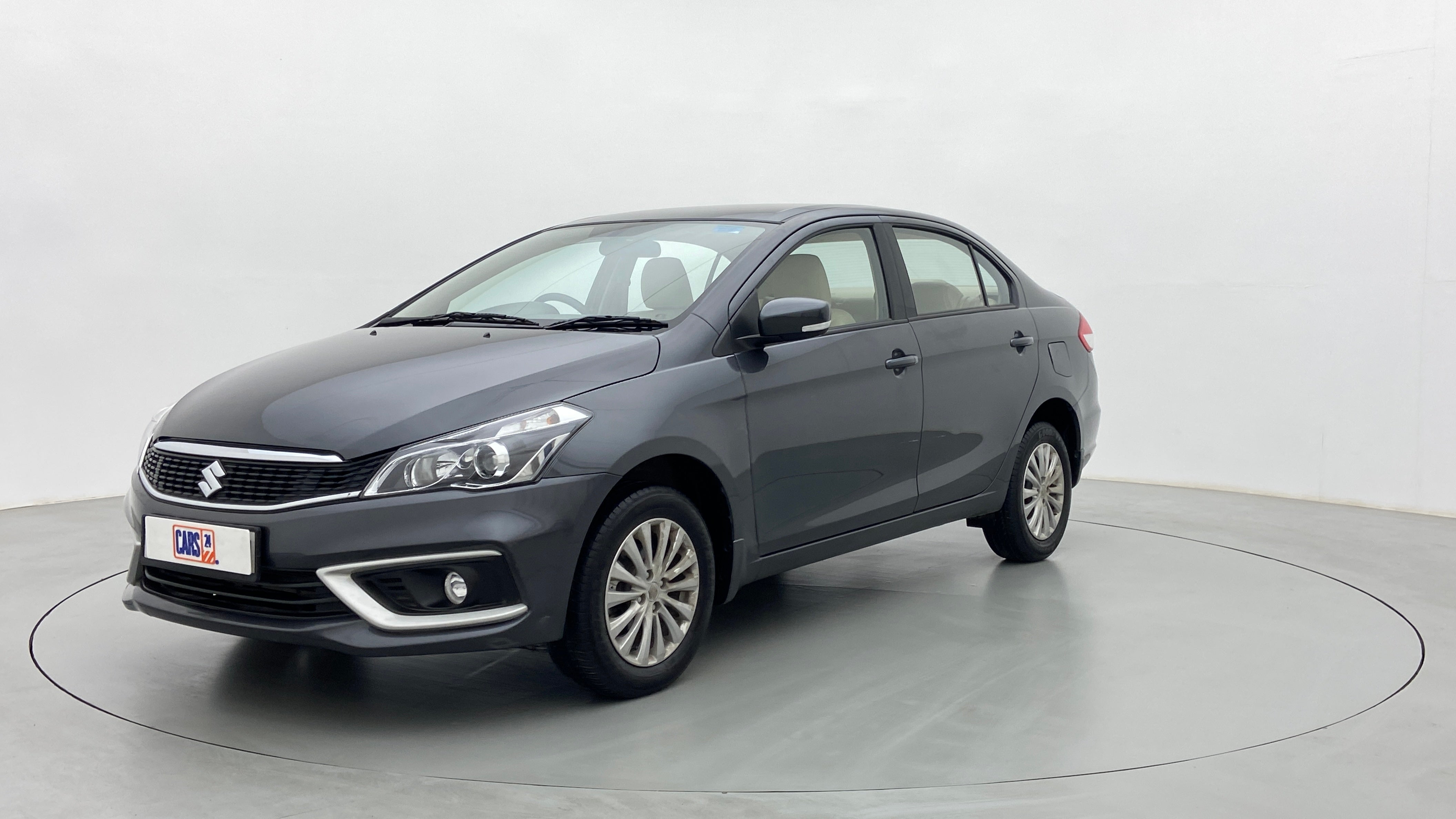 Front three-quarter view of a Maruti Suzuki Ciaz