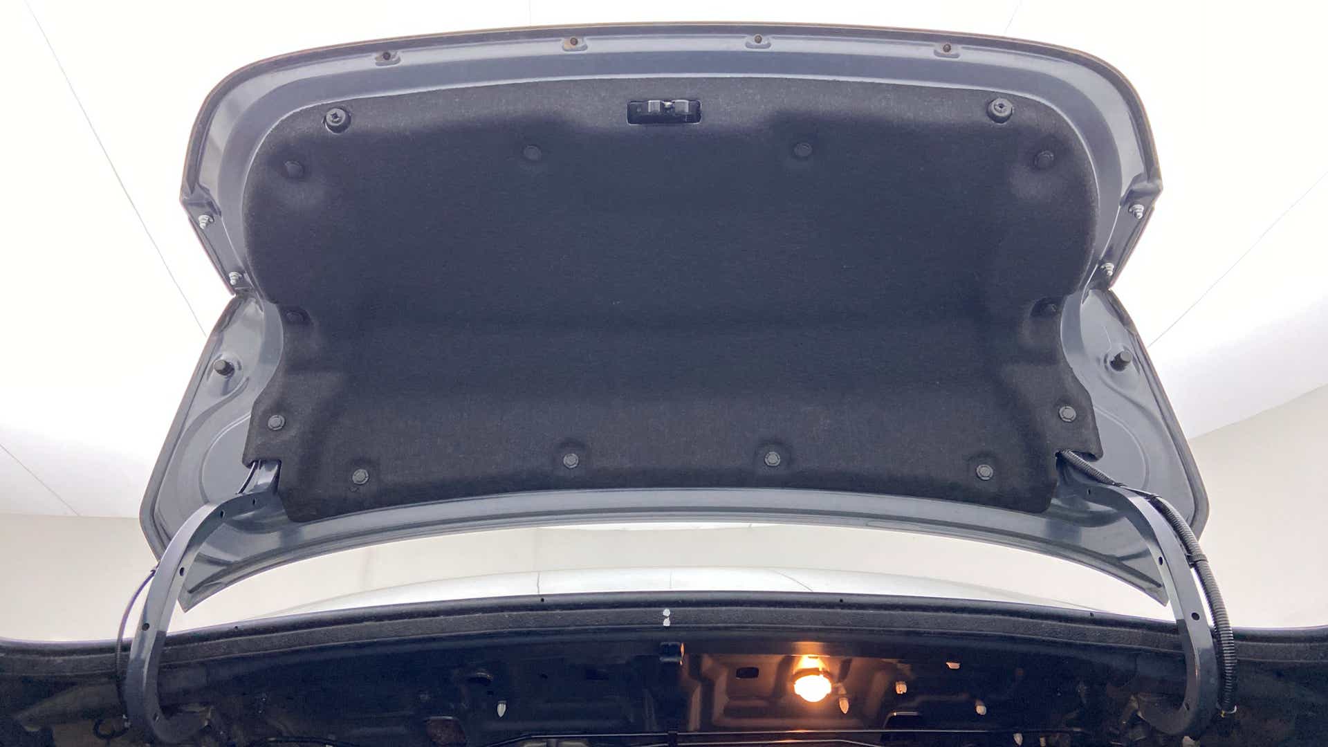 Trunk lid interior of a Maruti Suzuki Ciaz