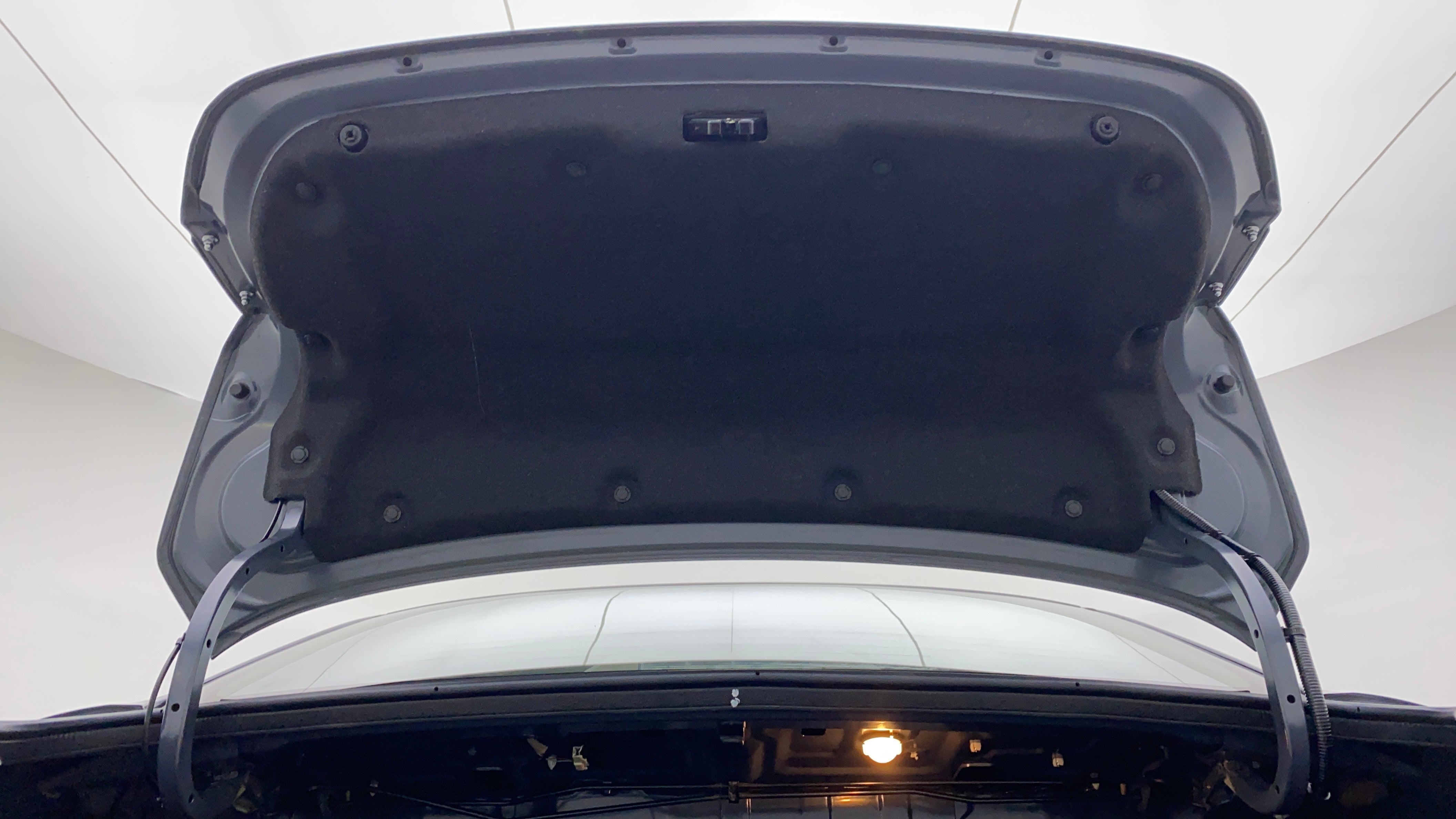 Rear trunk lid interior view of a Maruti Suzuki Ciaz