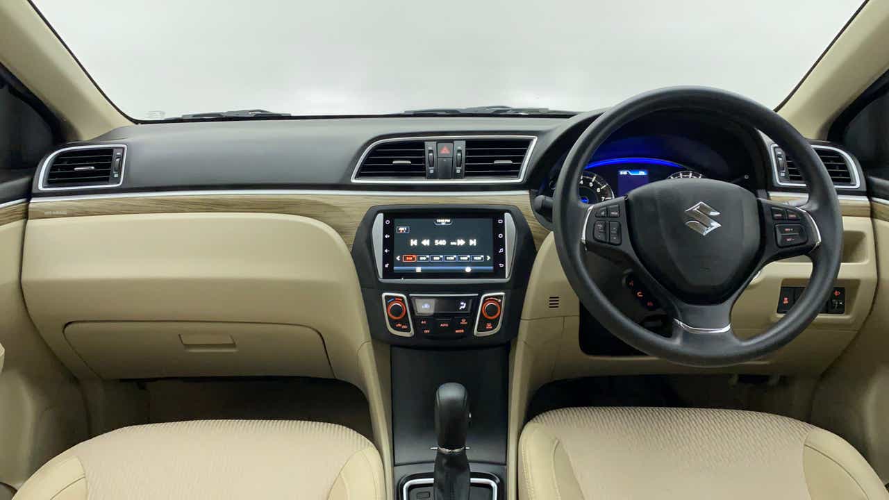 Interior dashboard view of a Maruti Suzuki Ciaz