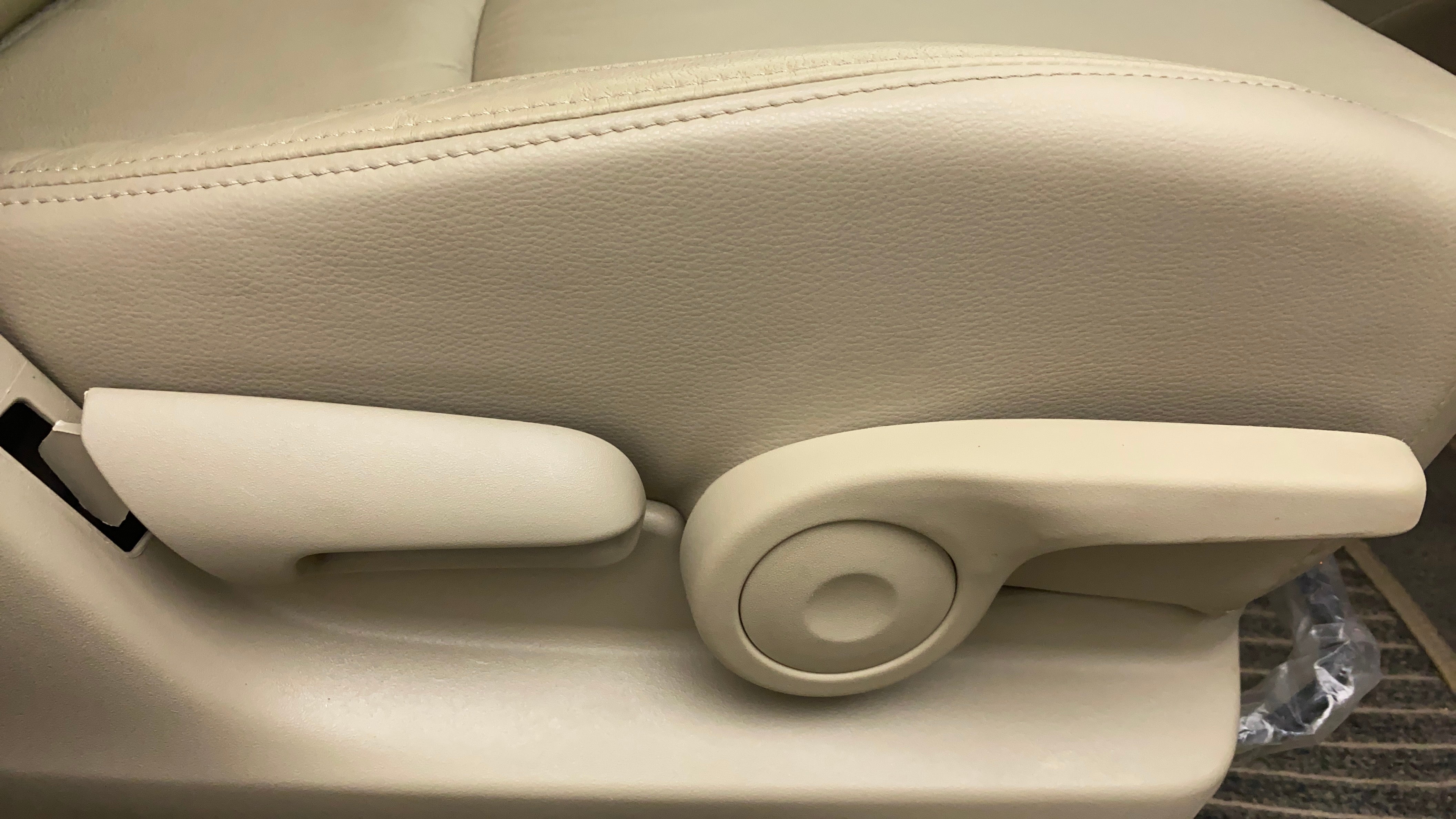 Front seat adjustment lever of a Maruti Suzuki Ciaz