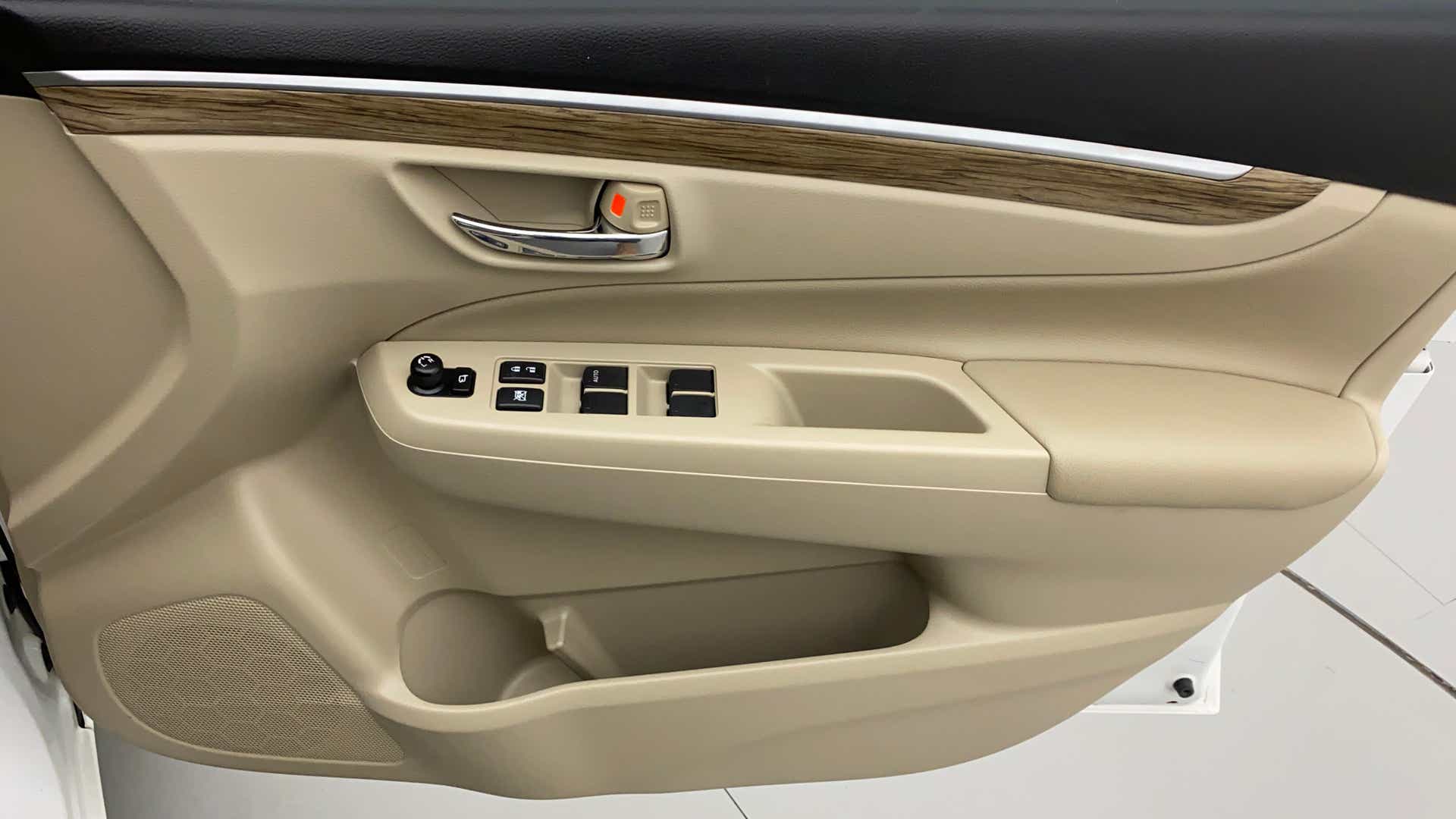 Interior door panel of a Maruti Suzuki Ciaz