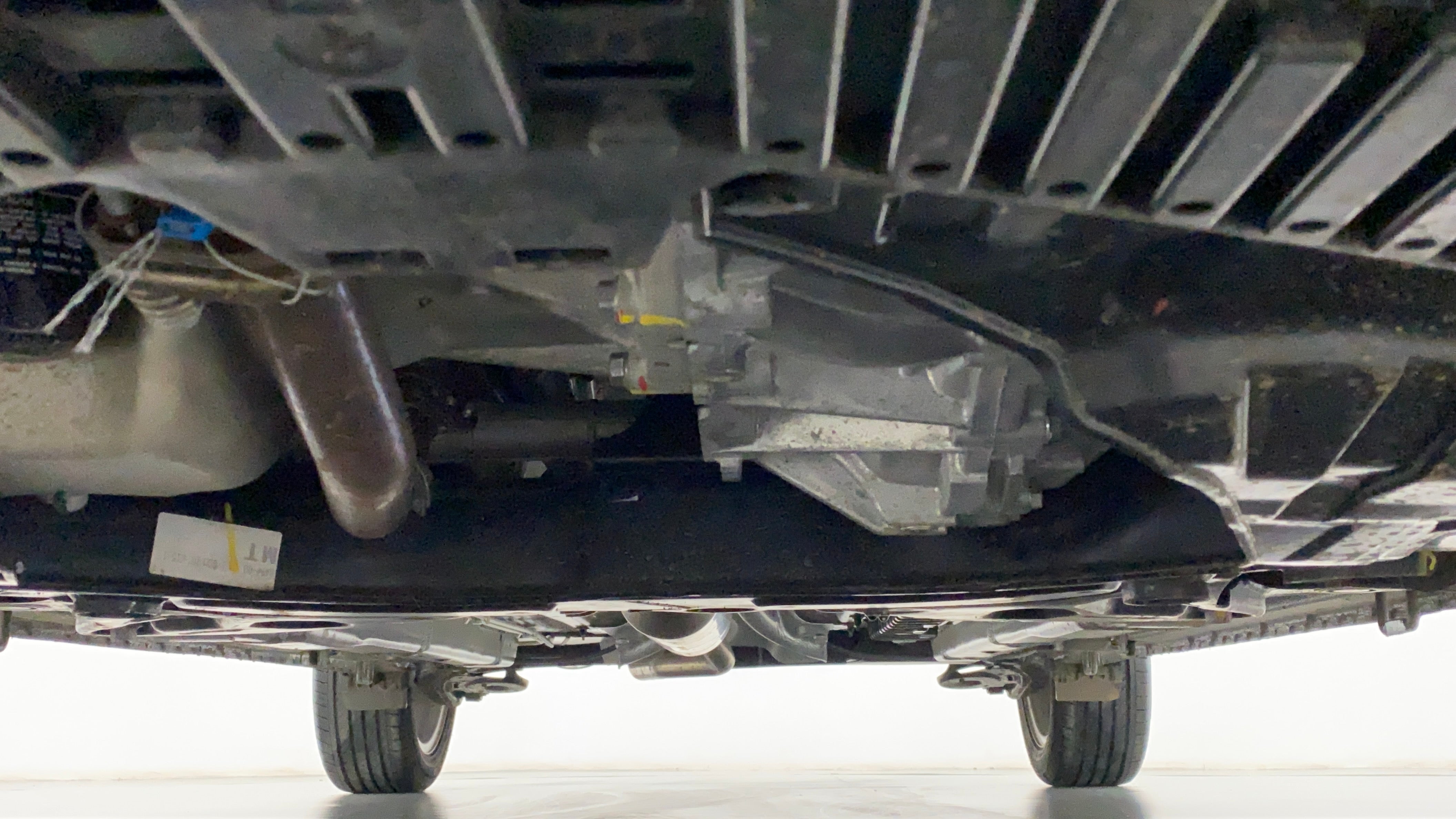 Undercarriage view of a Maruti Suzuki Ciaz
