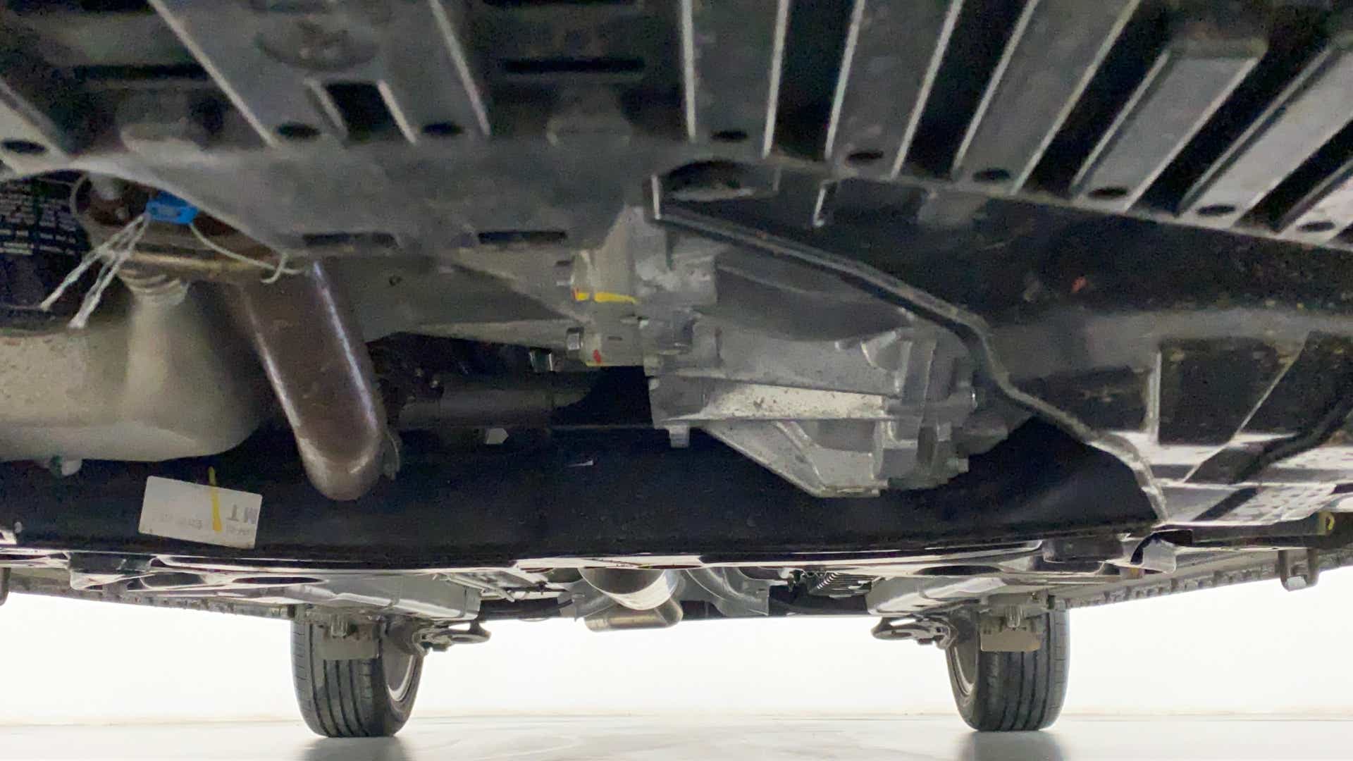 Undercarriage view of a Maruti Suzuki Ciaz