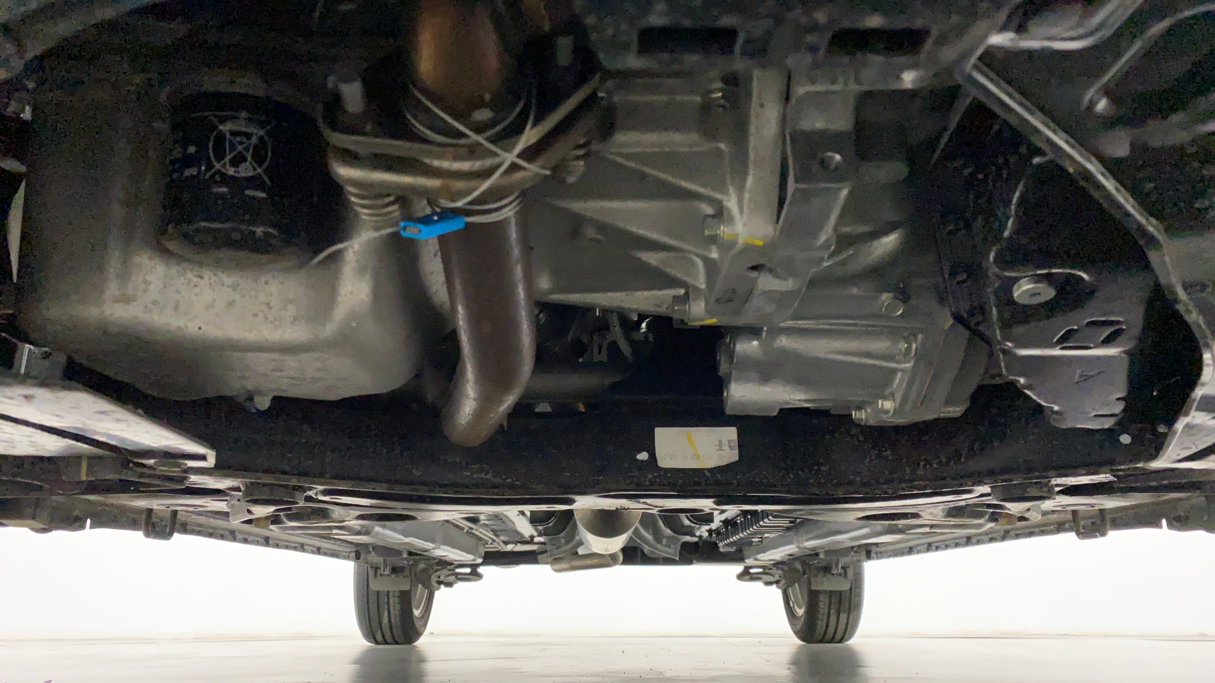 Undercarriage view of a Maruti Suzuki Ciaz