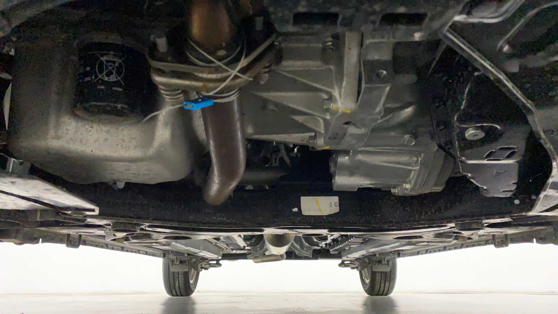 Undercarriage view of a Maruti Suzuki Ciaz