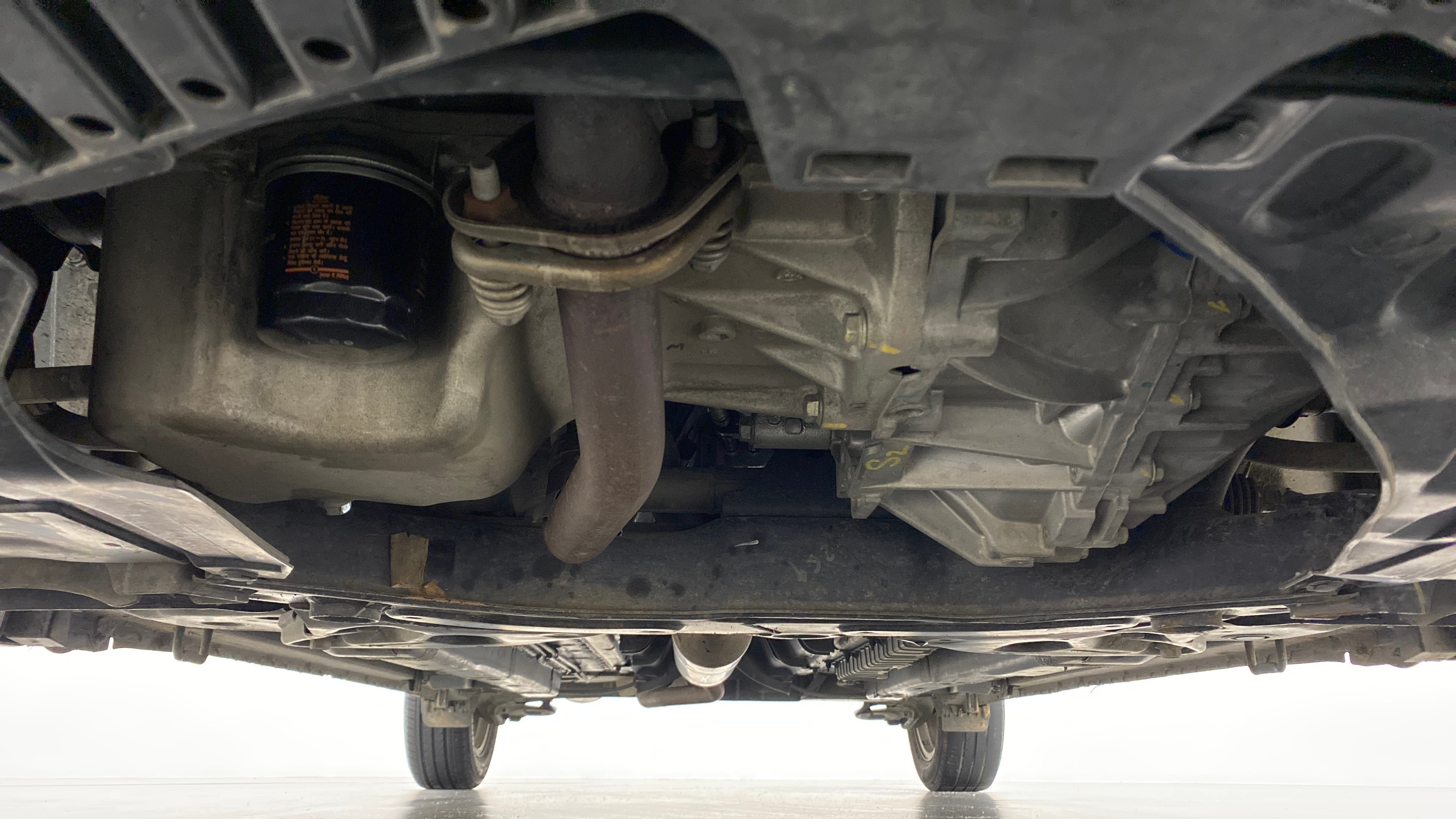Underside view of a Maruti Suzuki Ciaz