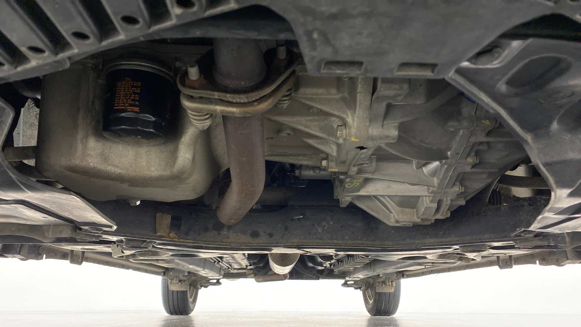 Underside view of a Maruti Suzuki Ciaz