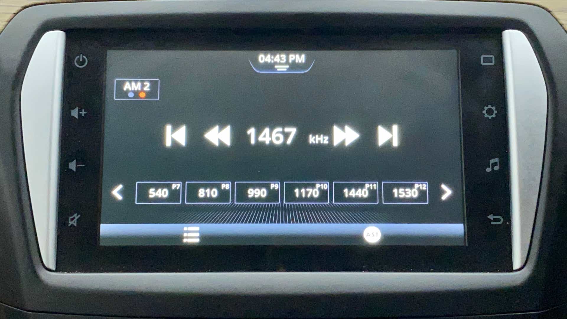 Infotainment system display of a Maruti Suzuki Ciaz