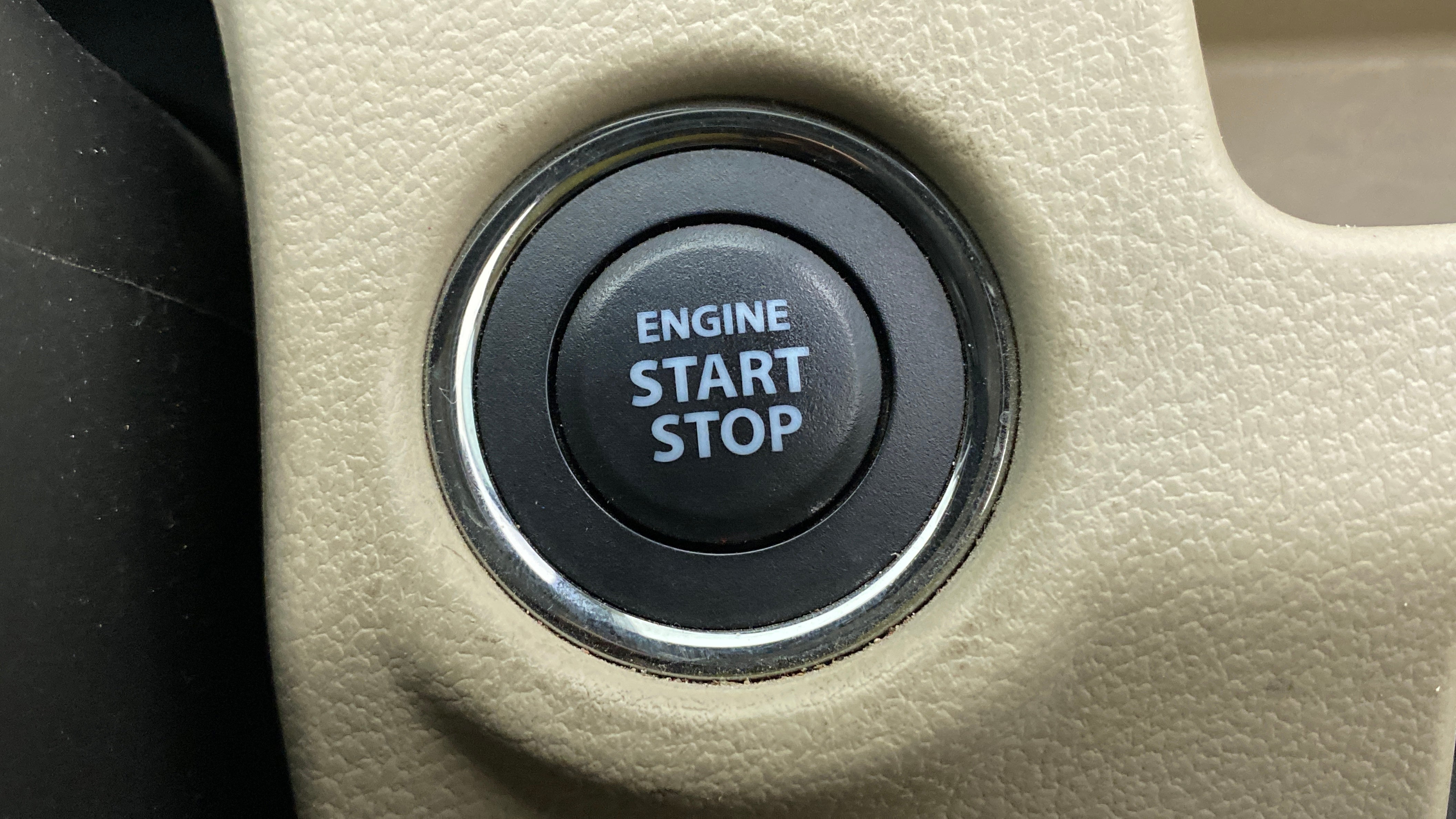 Engine start stop button of a Maruti Suzuki Ciaz