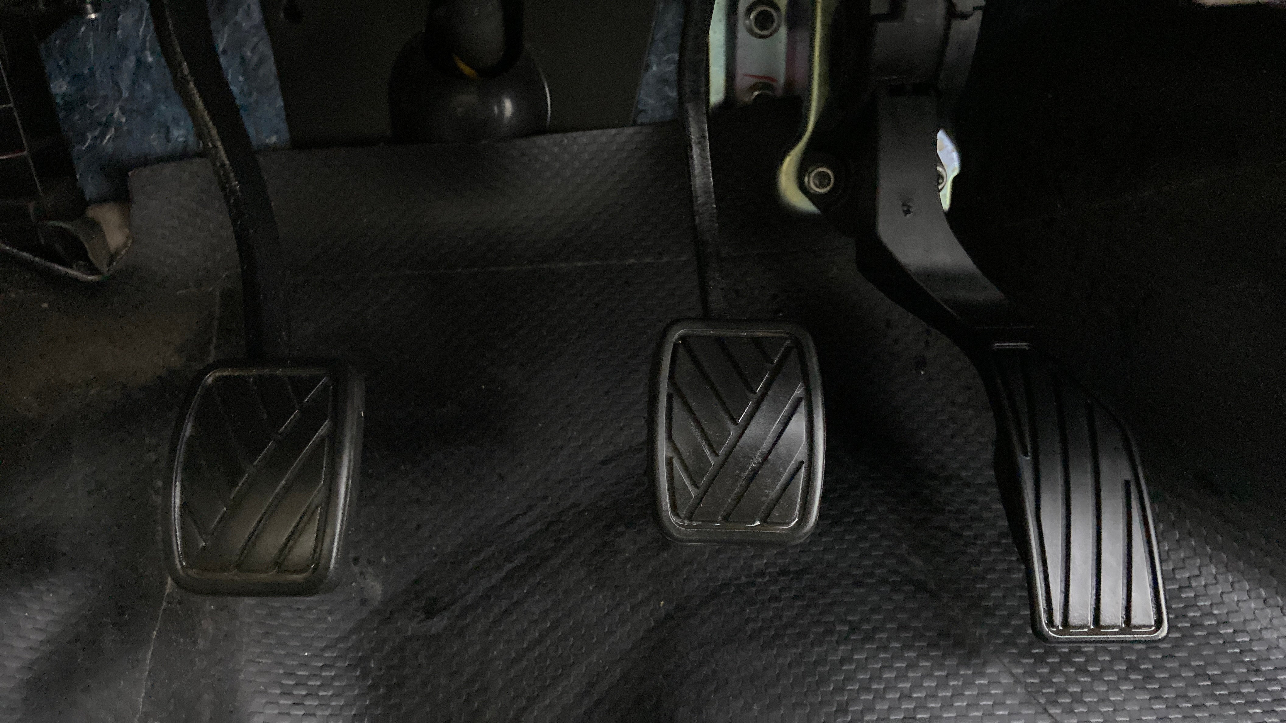 Foot pedals of a Maruti Suzuki Ciaz