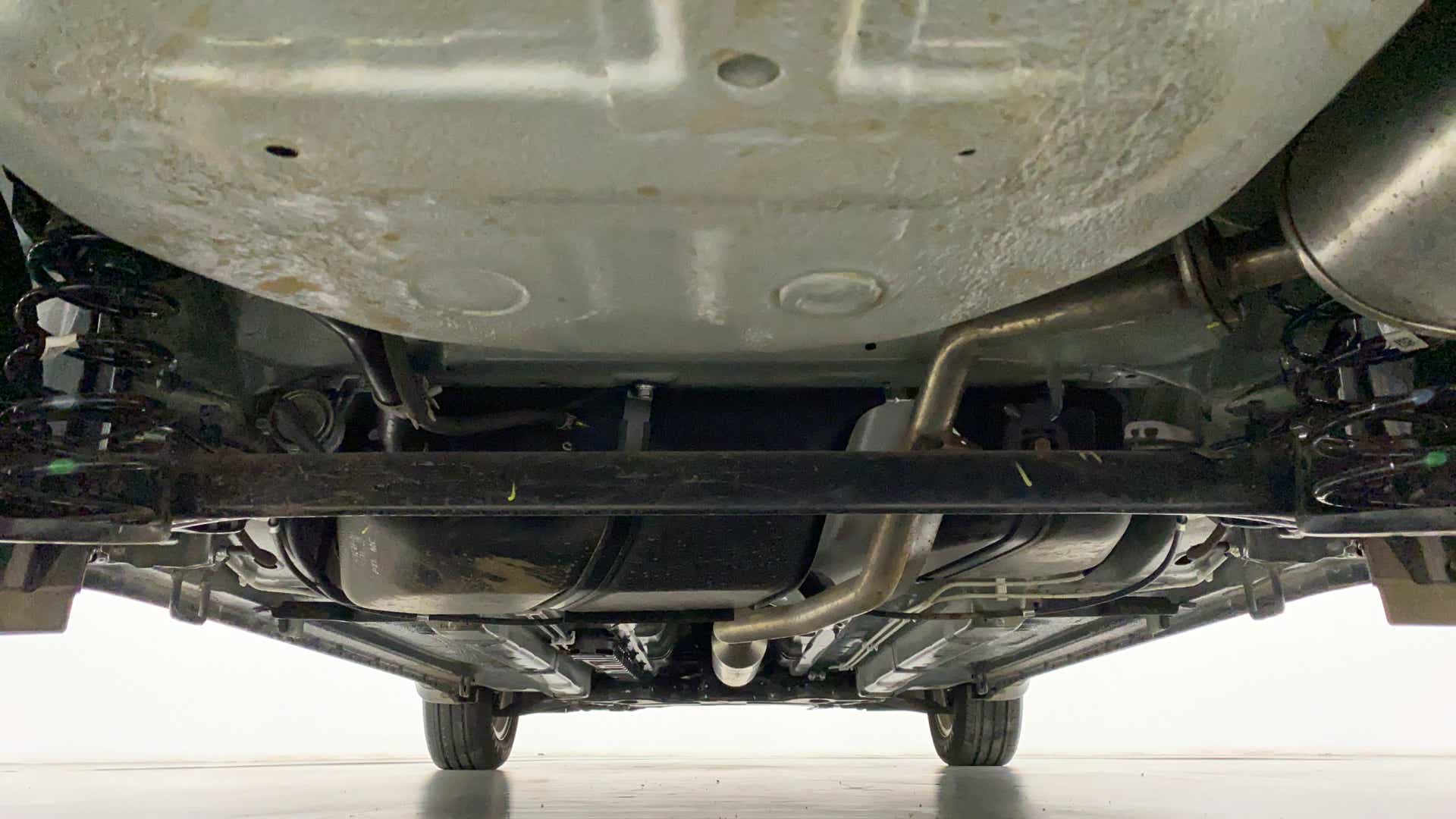 Undercarriage view of a Maruti Suzuki Ciaz