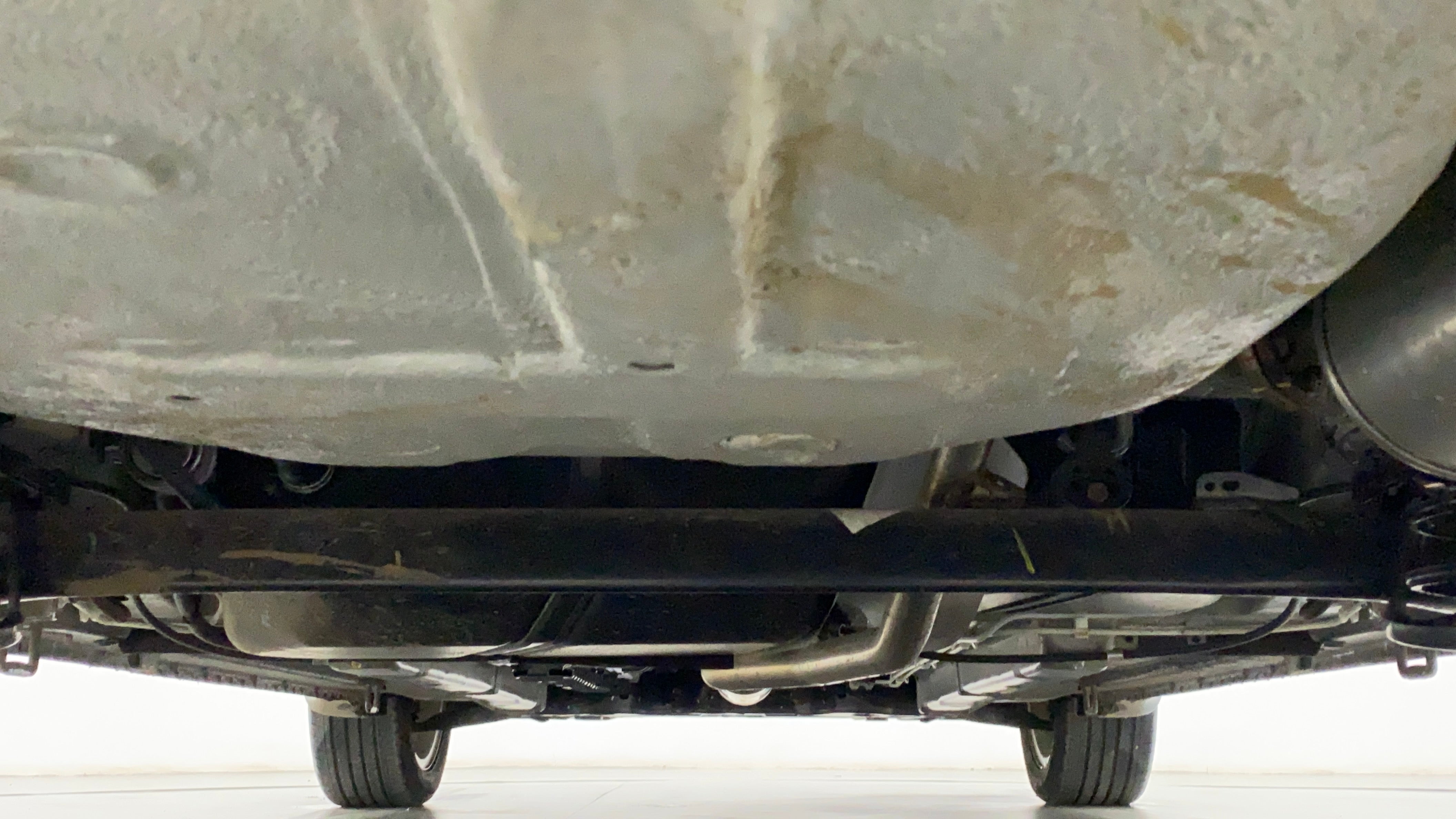 Undercarriage view of a Maruti Suzuki Ciaz