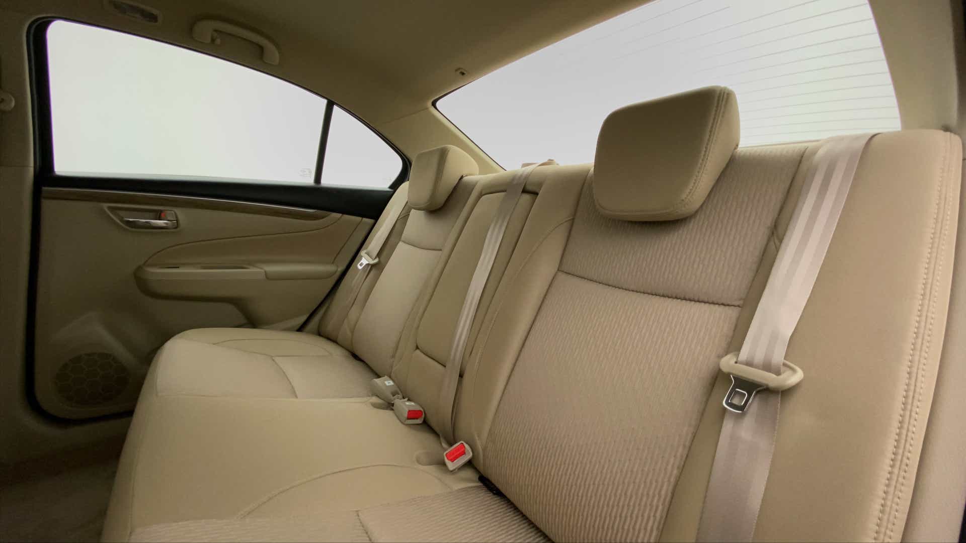 Rear seat view of a Maruti Suzuki Ciaz