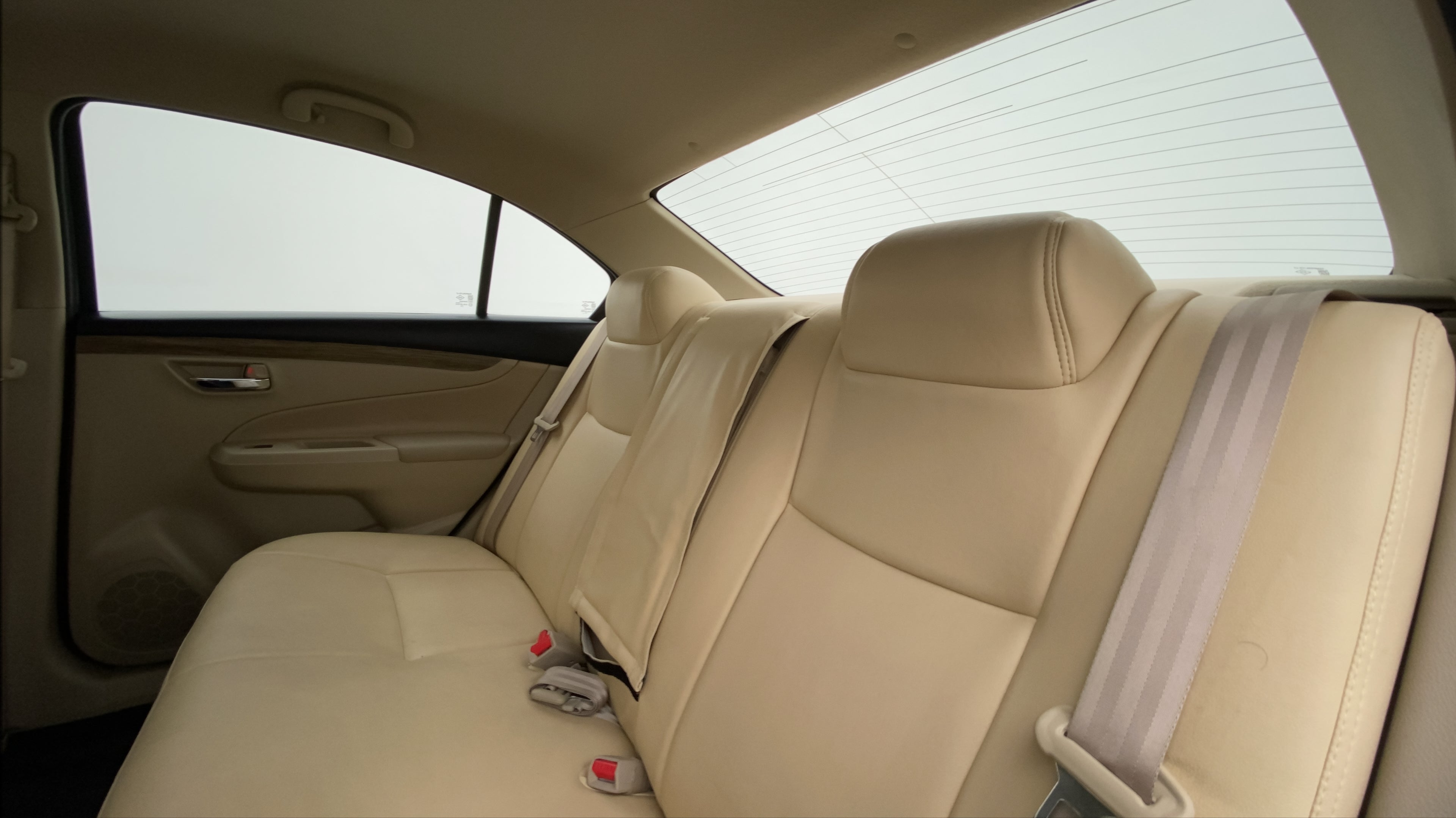 Rear seat view of a Maruti Suzuki Ciaz