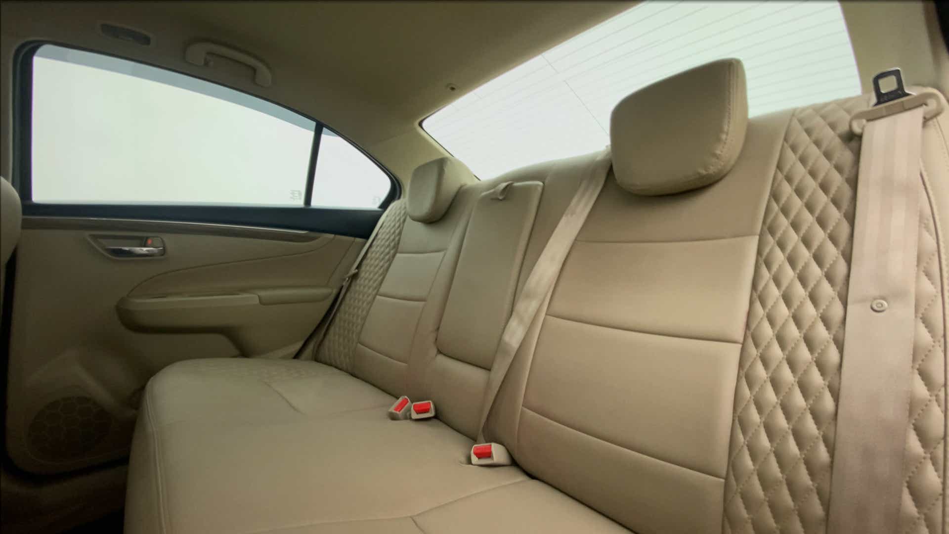 Rear seat view of a Maruti Suzuki Ciaz