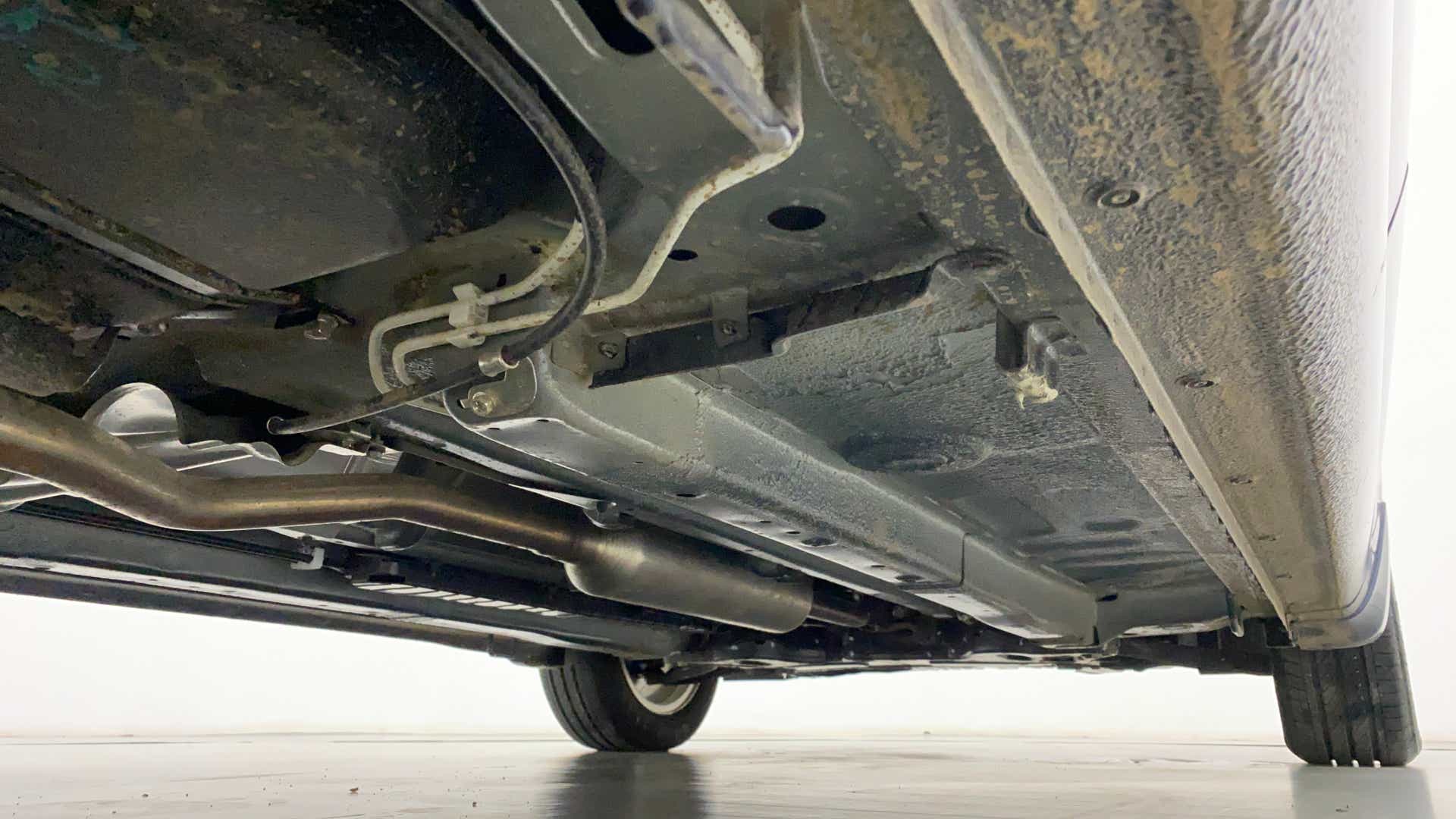 Undercarriage view of a Maruti Suzuki Ciaz
