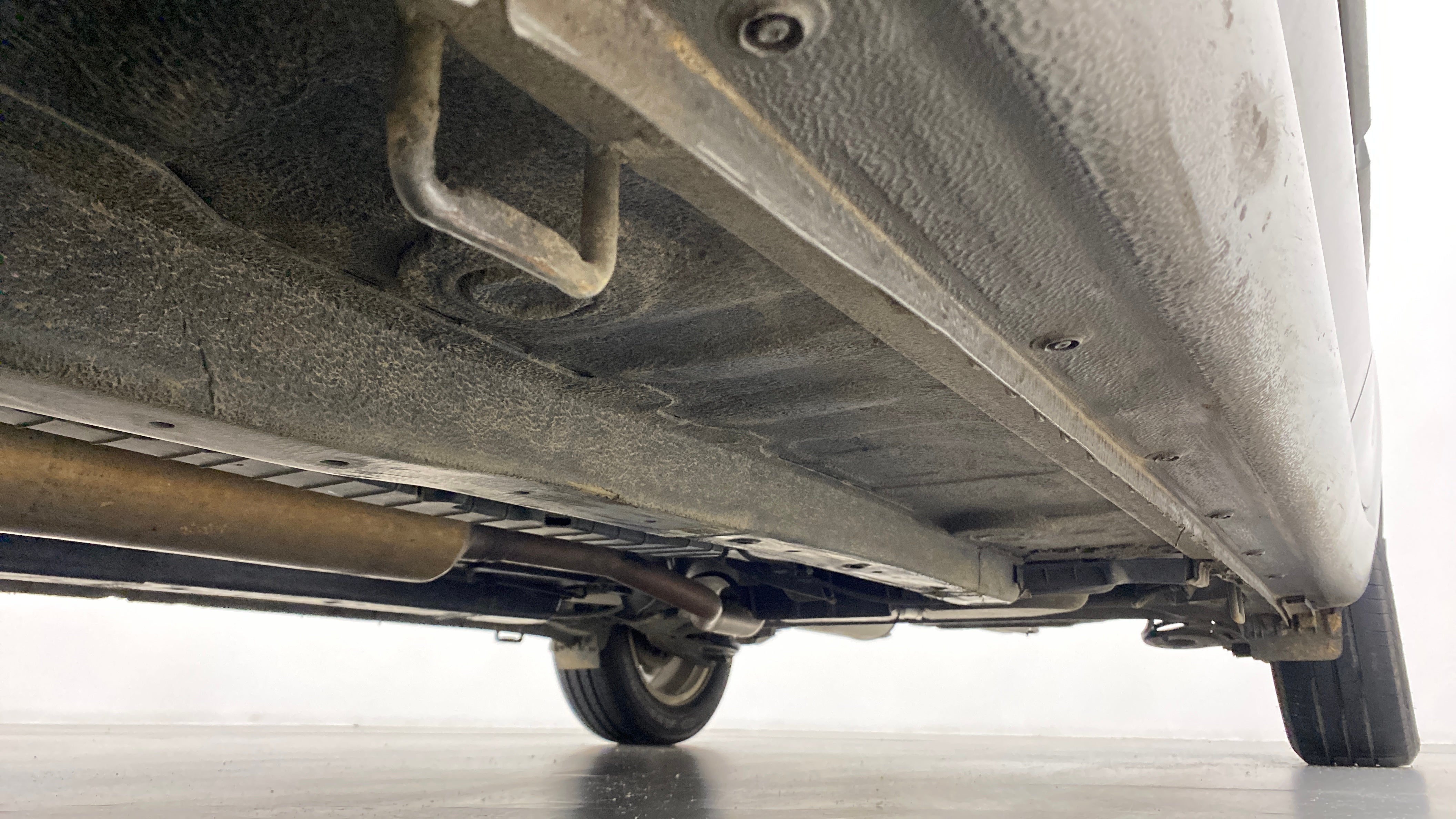 Underside view of a Maruti Suzuki Ciaz