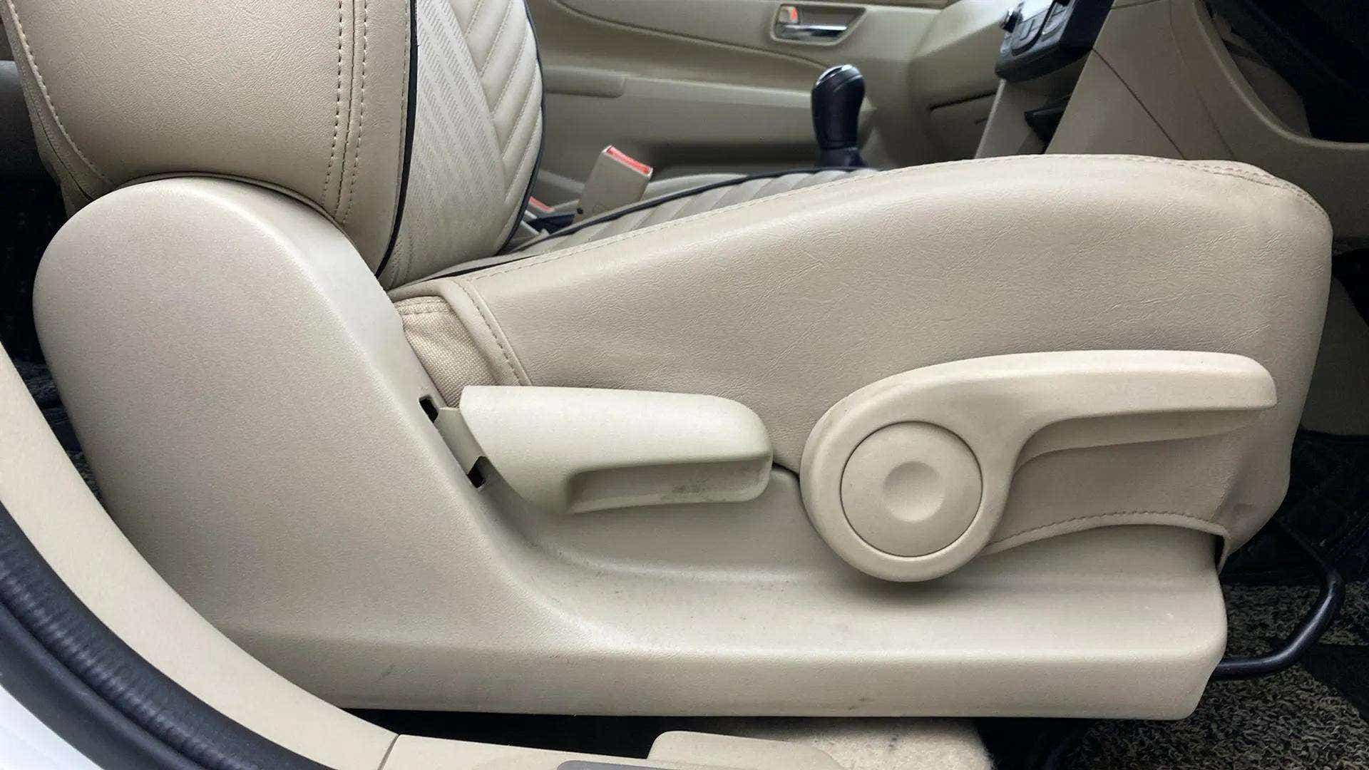 Side view of a Maruti Suzuki Ciaz front seat adjustment lever