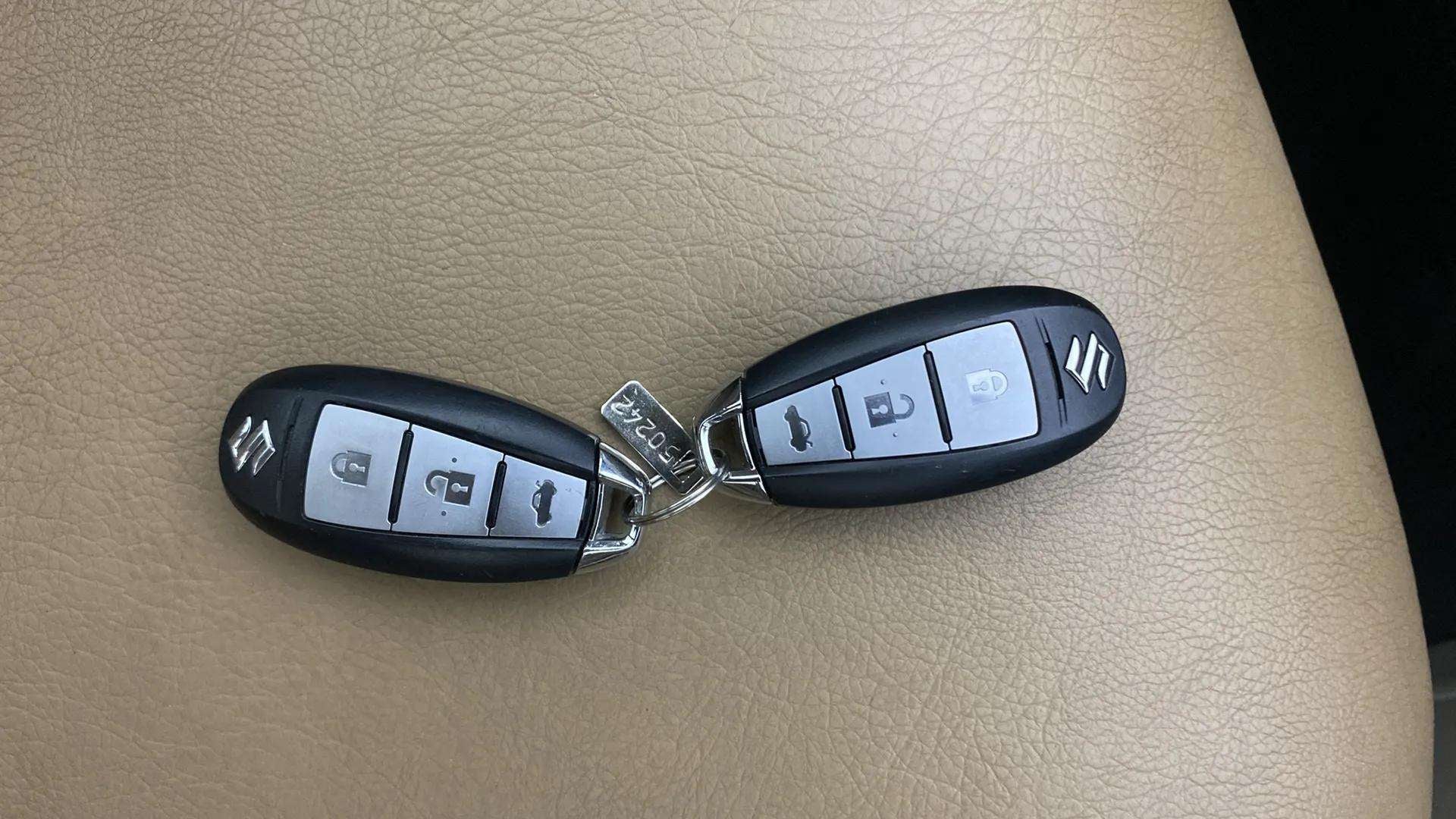 Key fobs of a Maruti Suzuki Ciaz