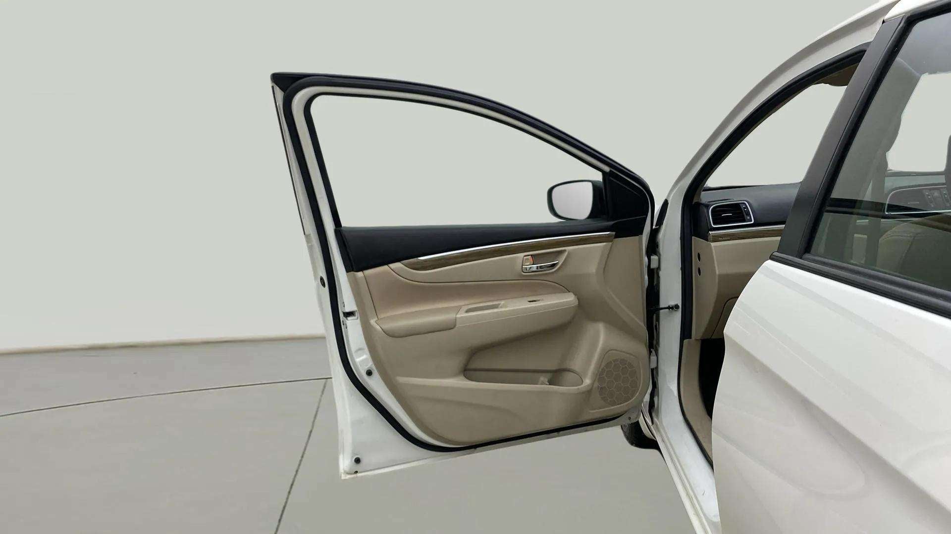 Open front door interior of a Maruti Suzuki Ciaz
