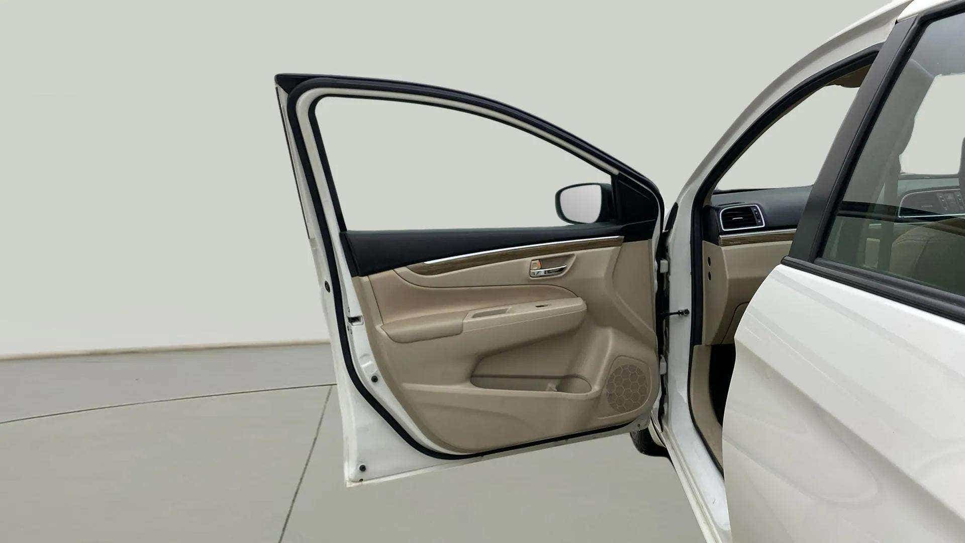 Open front door interior of a Maruti Suzuki Ciaz
