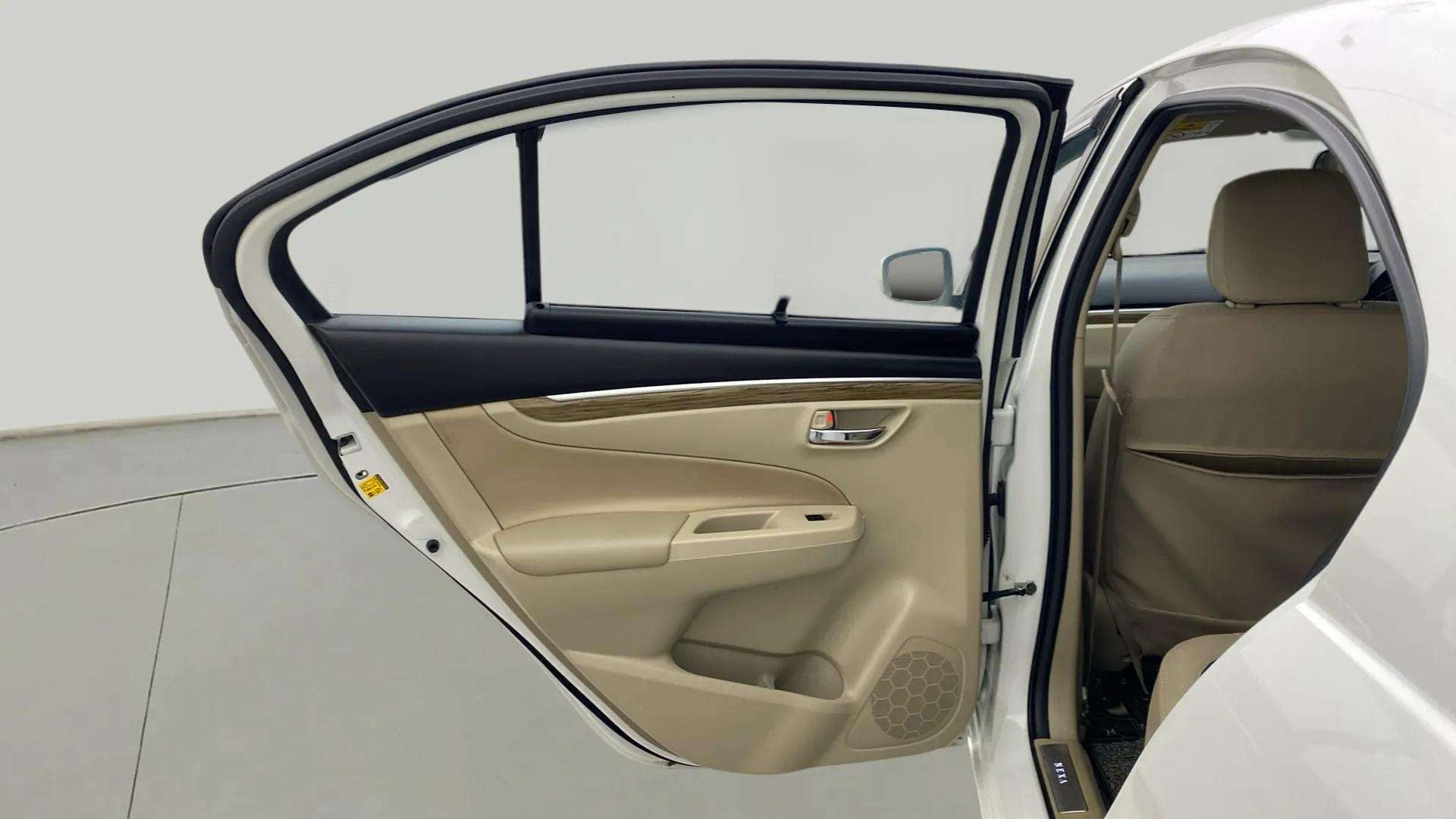 Rear door interior of a Maruti Suzuki Ciaz