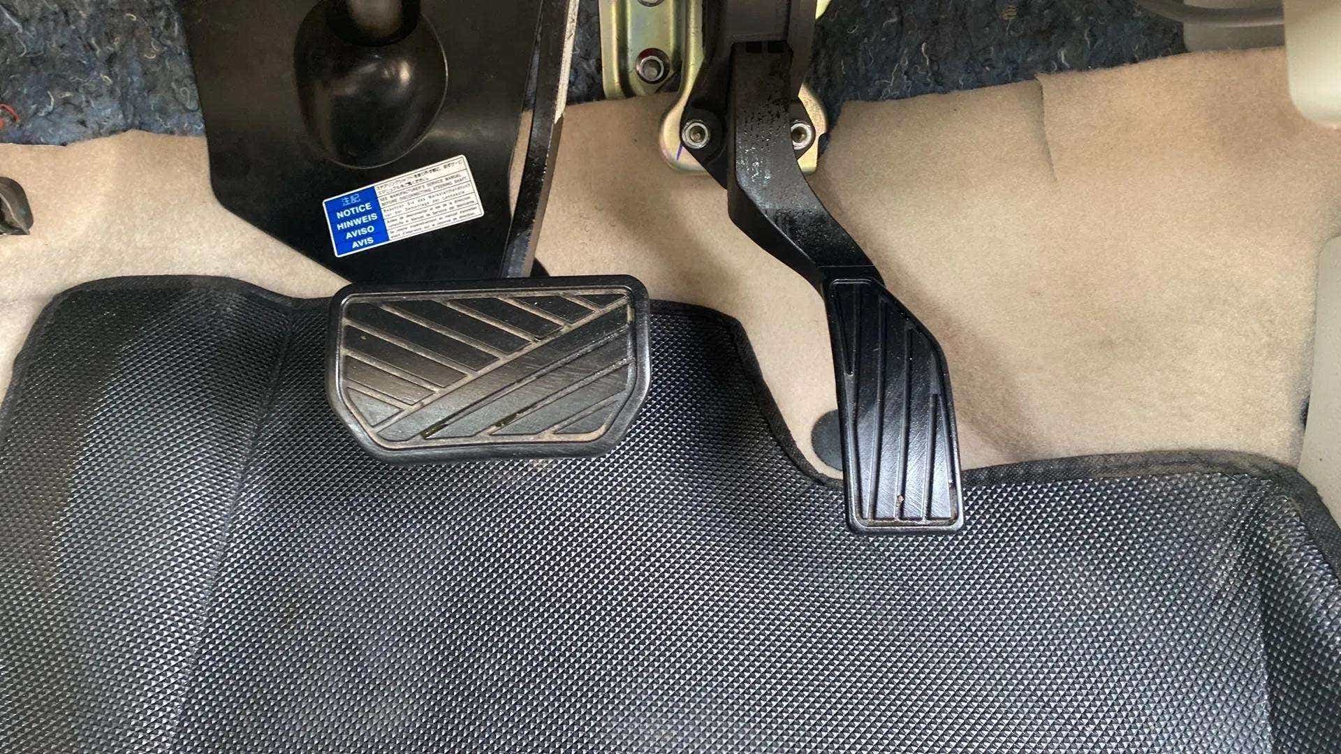 Footwell view of a Maruti Suzuki Ciaz