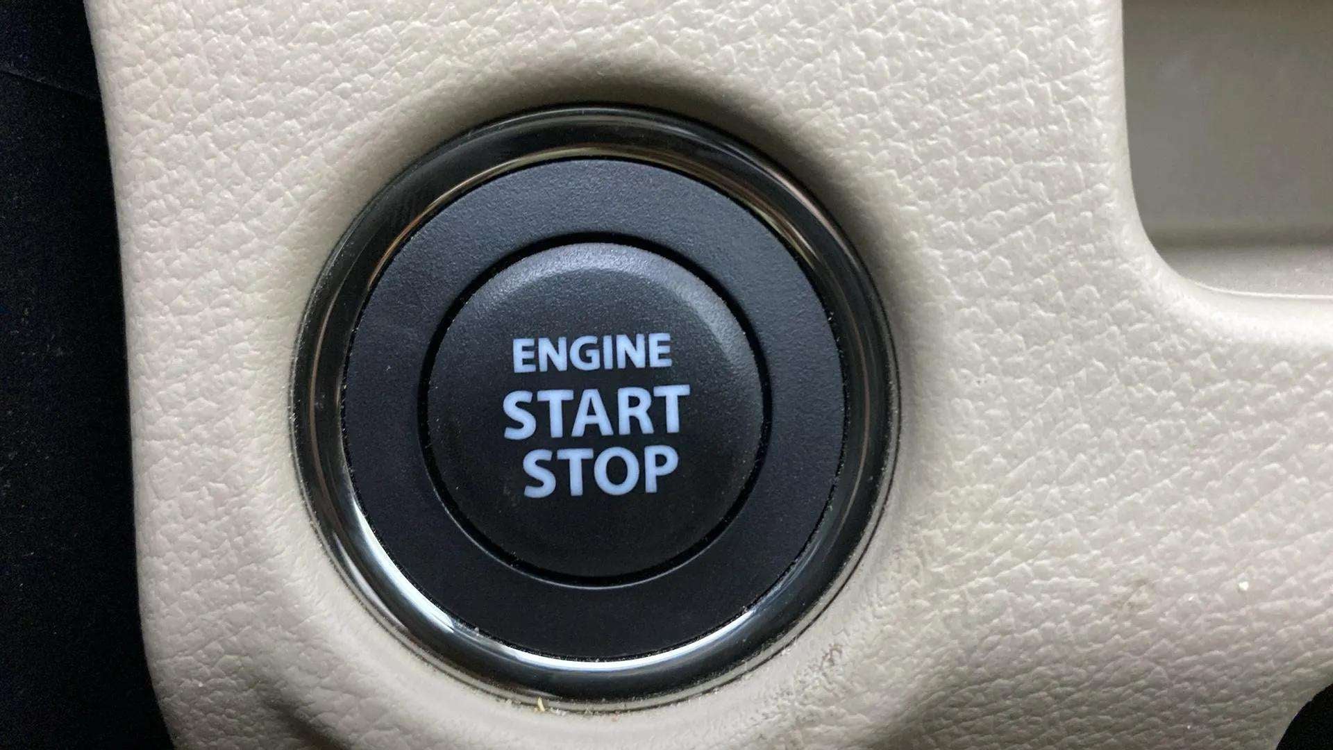 Engine start stop button of a Maruti Suzuki Ciaz