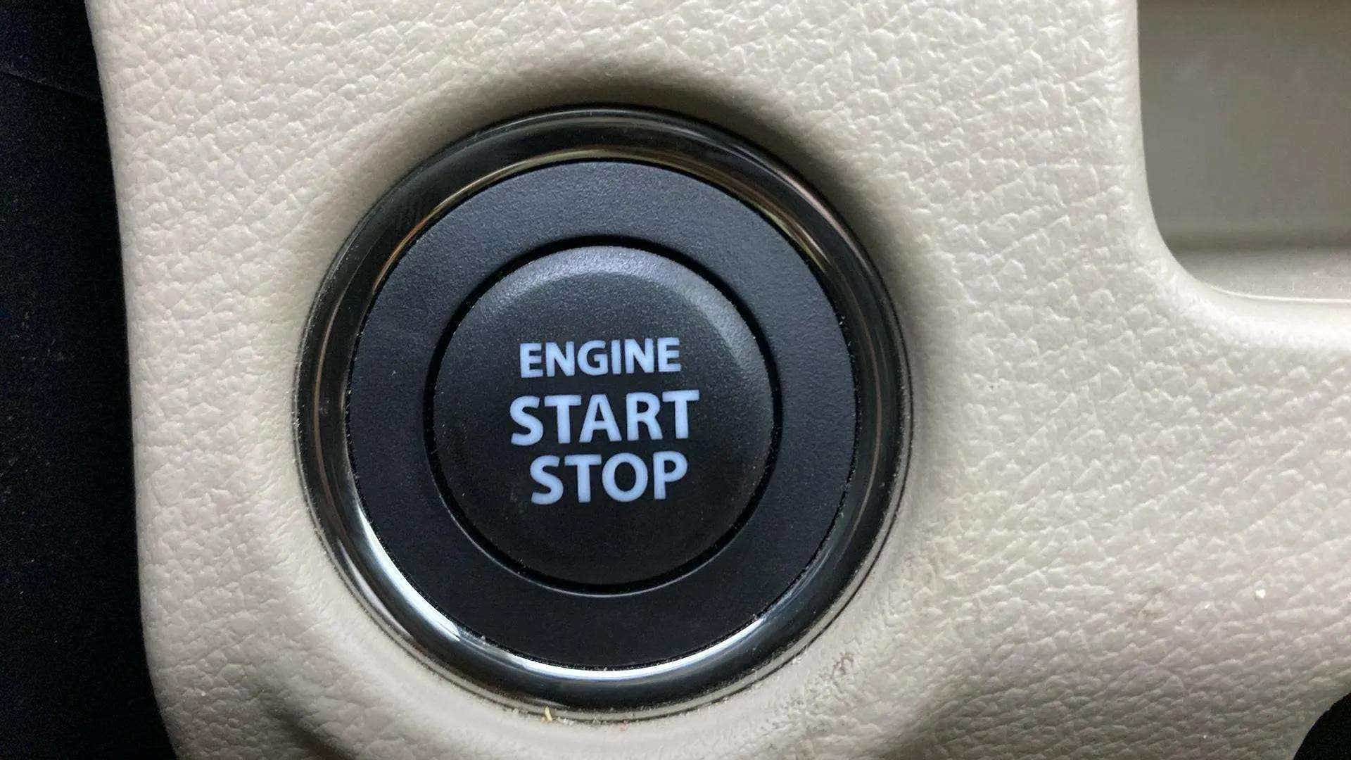 Engine start stop button of a Maruti Suzuki Ciaz
