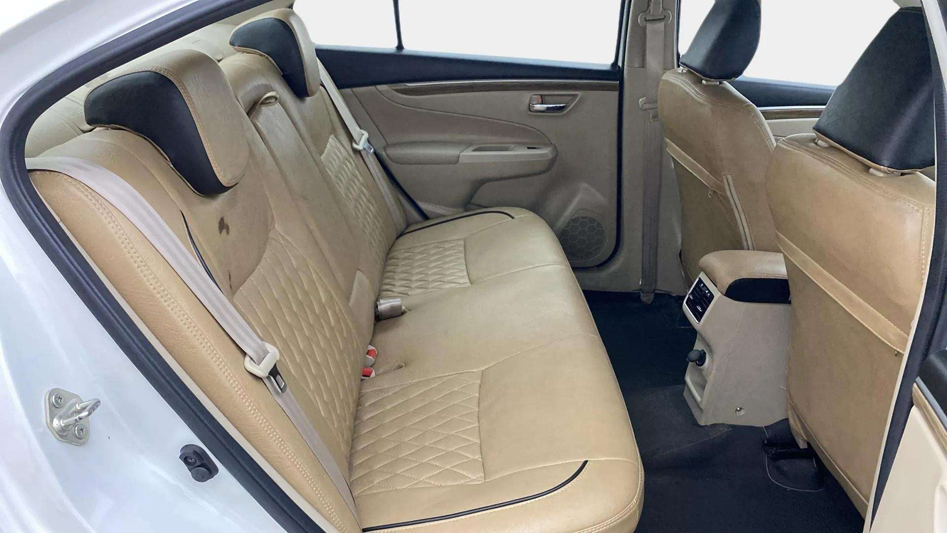 Rear seat and door panel of a Maruti Suzuki Ciaz