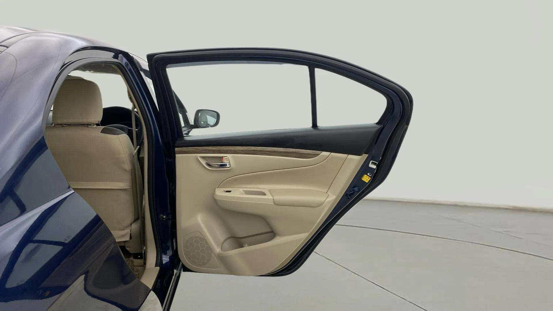 Rear door panel view of a Maruti Suzuki Ciaz