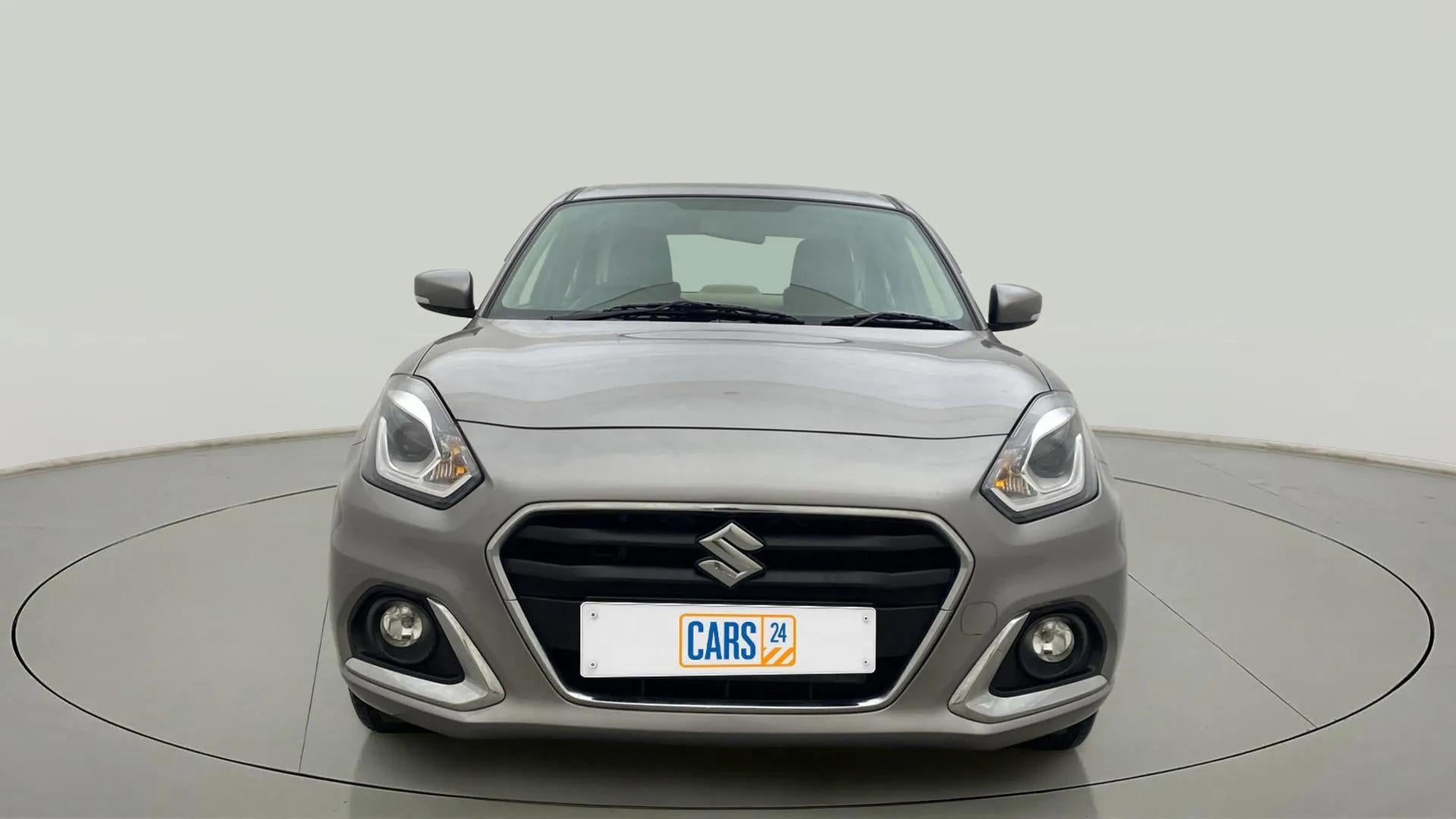 Front view of a Maruti Suzuki Dzire 2018-2023