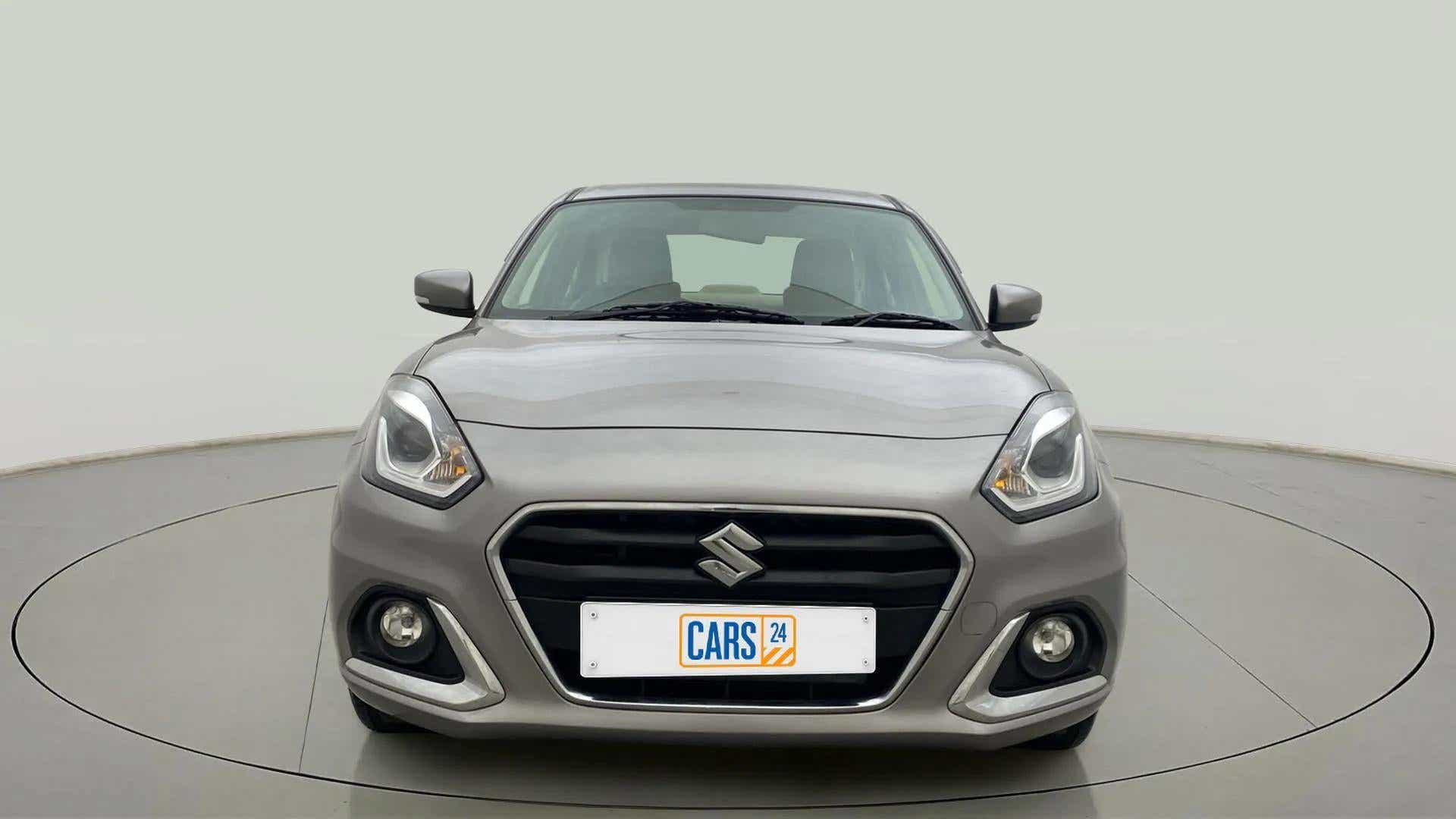 Front view of a Maruti Suzuki Dzire 2018-2023