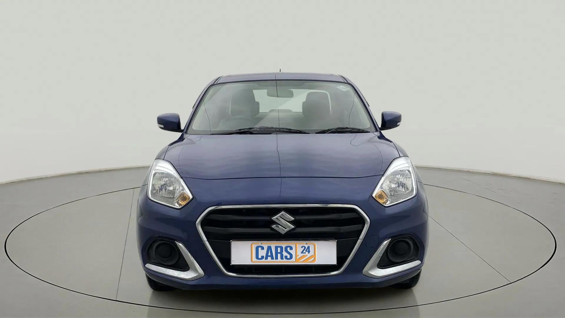 Front view of a Maruti Suzuki Dzire 2018-2023