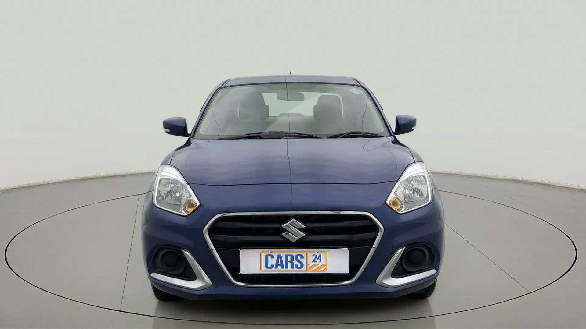Front view of a Maruti Suzuki Dzire 2018-2023