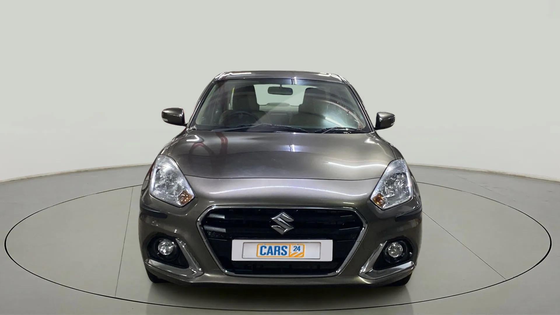 Front view of a Maruti Suzuki Dzire 2018-2023