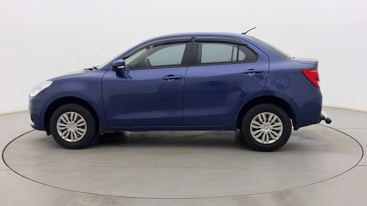 Side view of a Maruti Suzuki Dzire 2018-2023