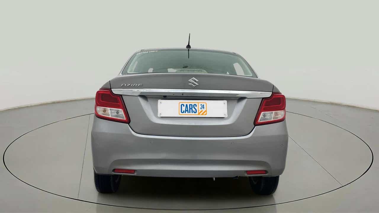 Rear view of a Maruti Suzuki Dzire 2018-2023