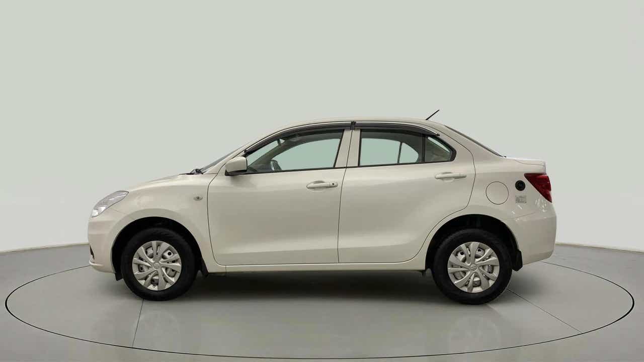 Side profile of a Maruti Suzuki Dzire