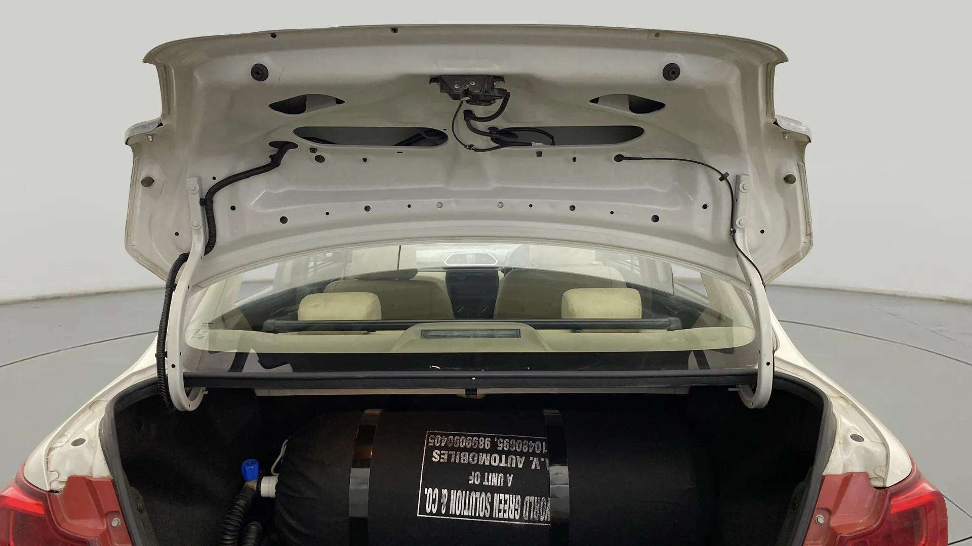 Open trunk view of a Maruti Suzuki Dzire