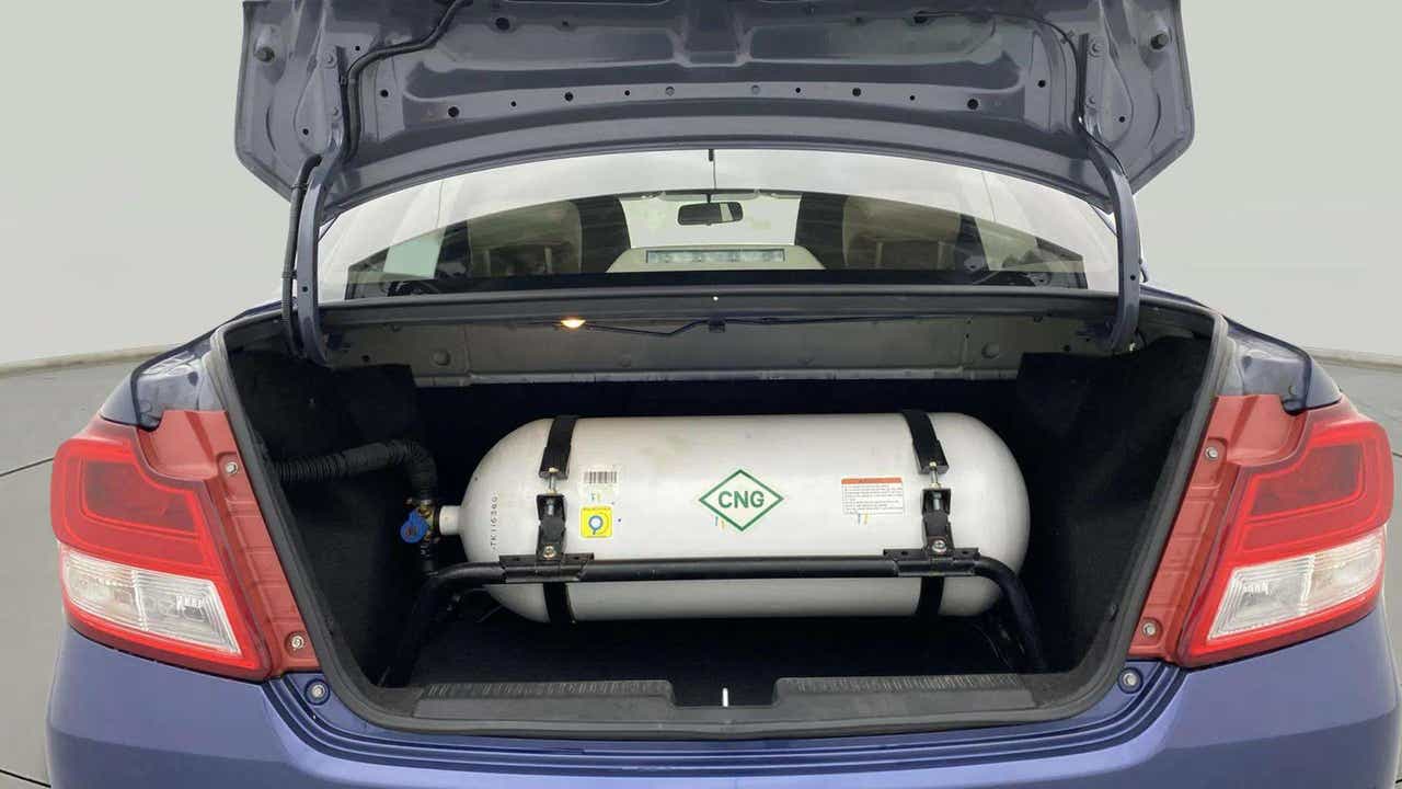 Cng cylinder view of a Maruti Suzuki Dzire 2018-2023