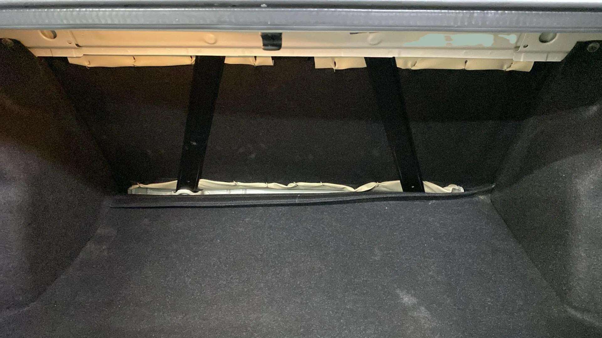 Boot space view of a Maruti Suzuki Dzire 2018-2023