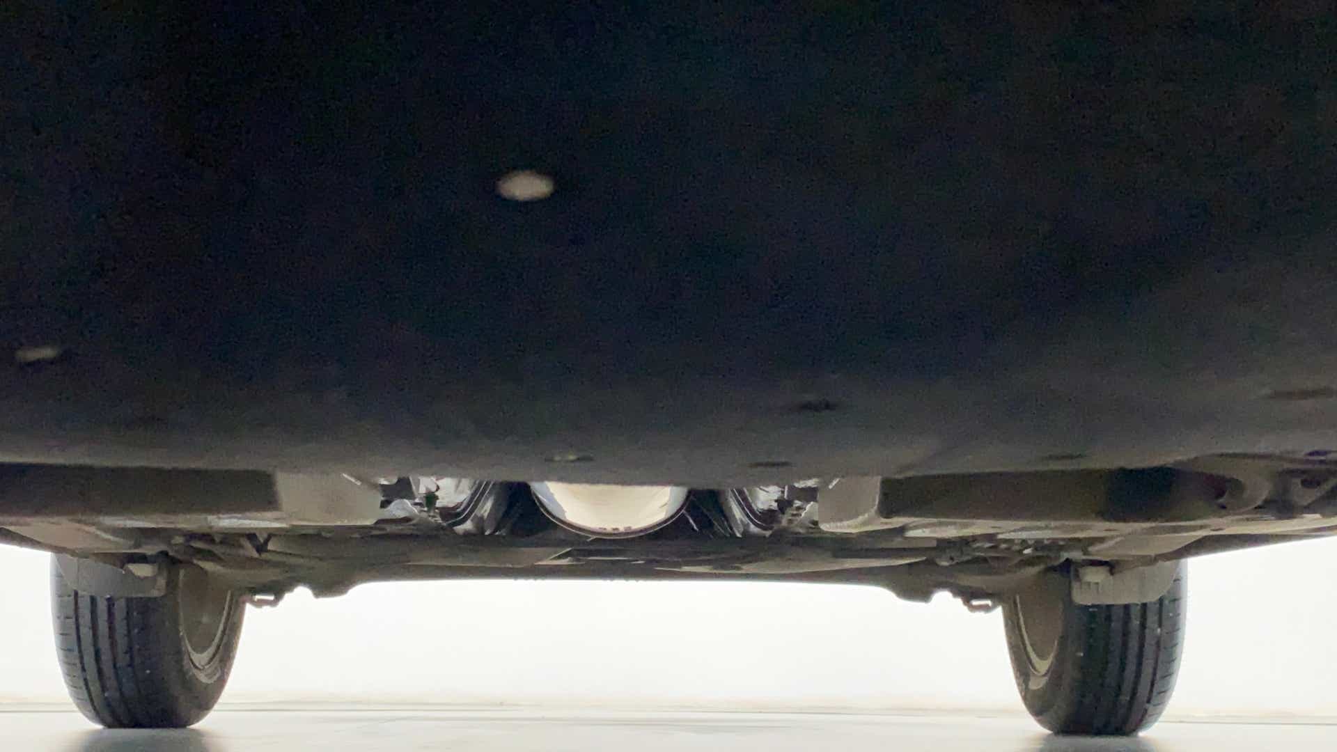 Undercarriage view of a Maruti Suzuki Dzire 2018-2023