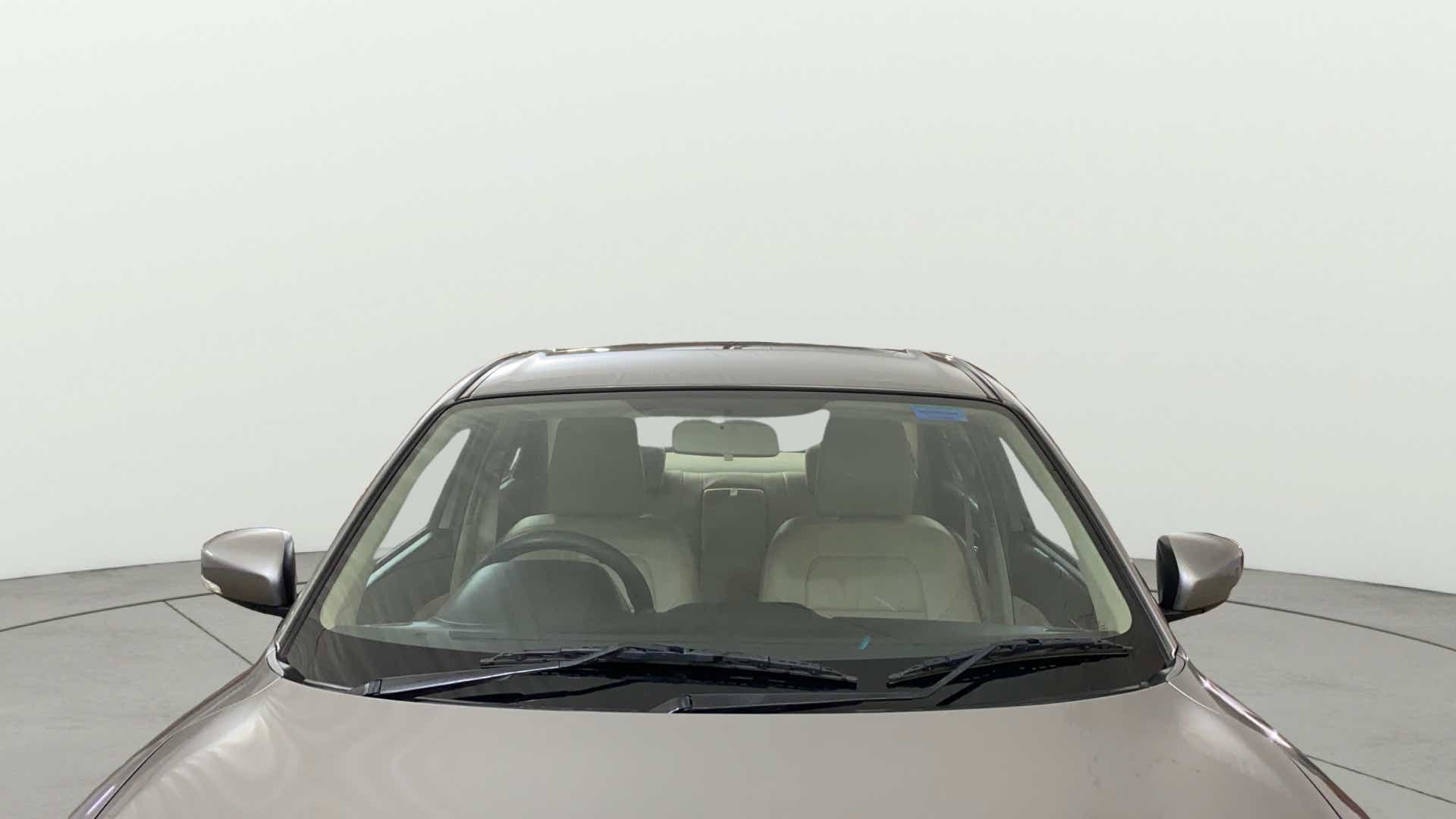 Front windshield view of a Maruti Suzuki Dzire 2018-2023