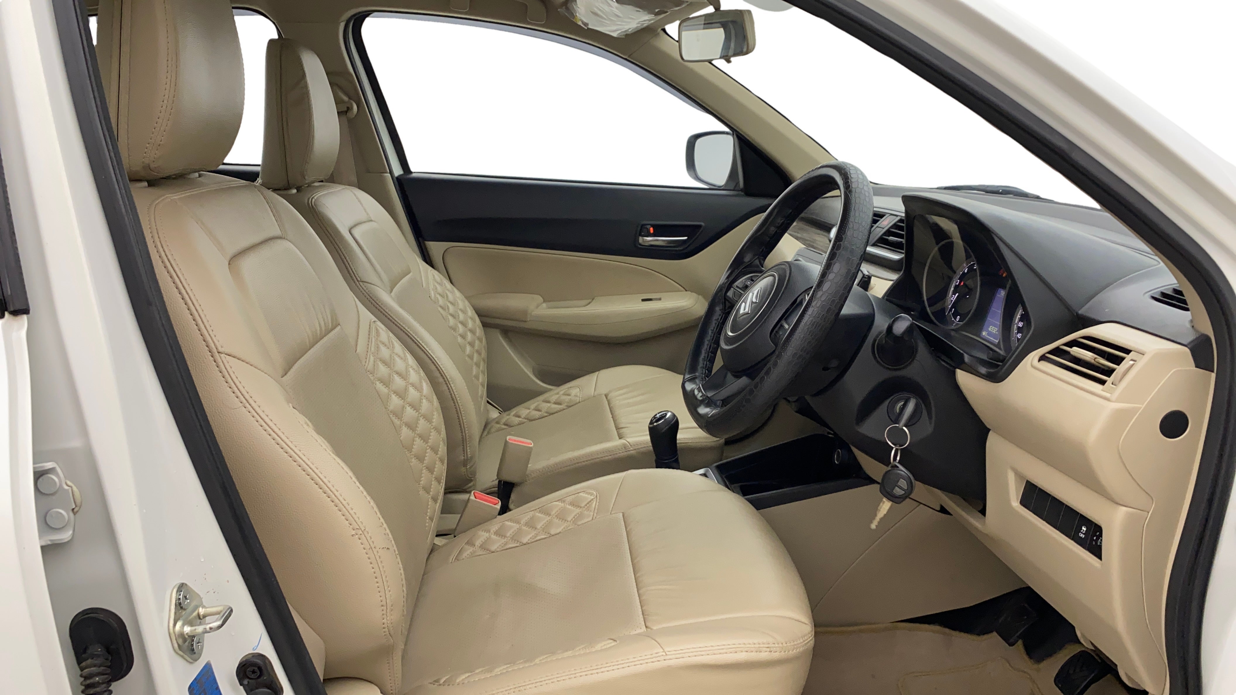 Front interior view of a Maruti Suzuki Dzire